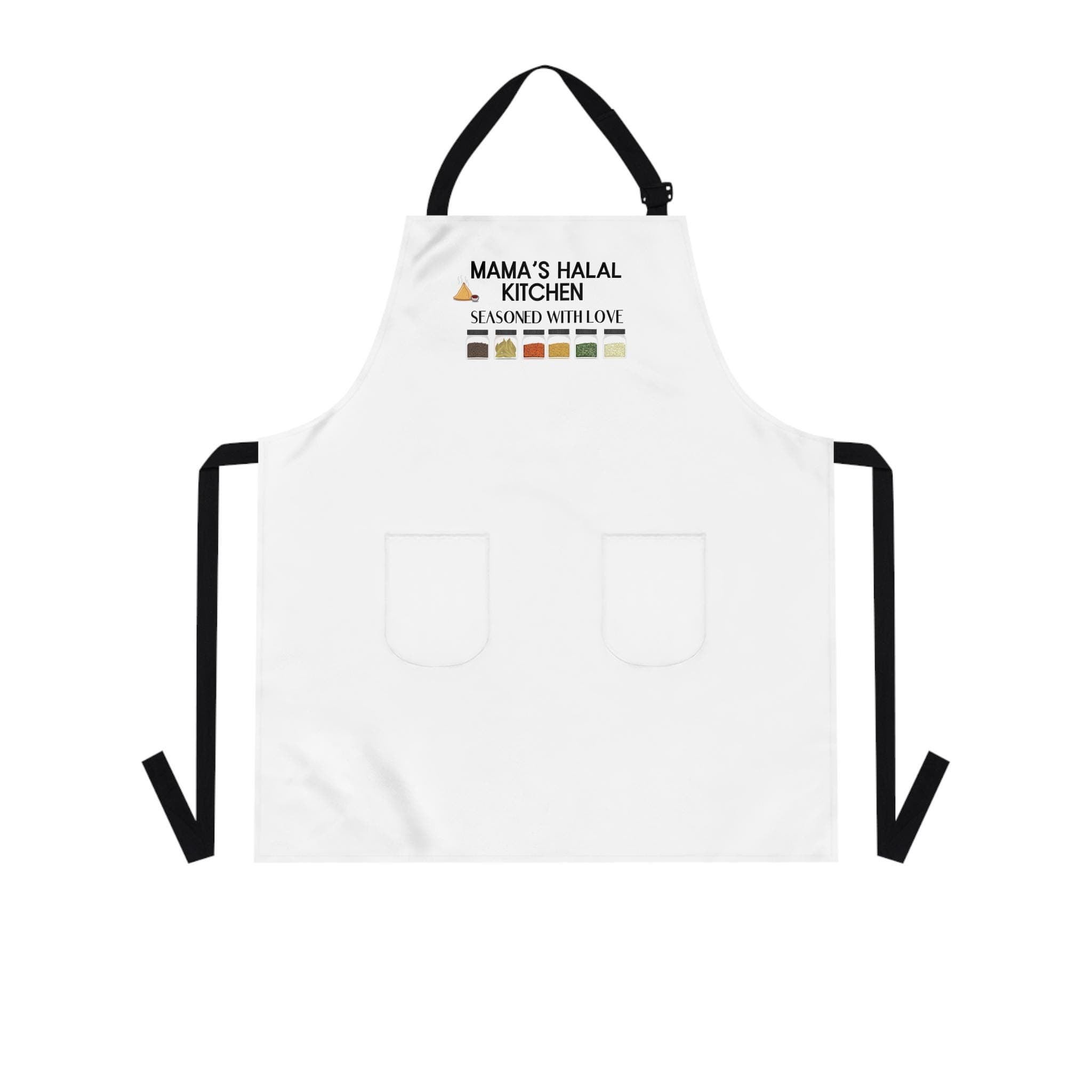 Muslim Mama's Halal Kitchen Apron: Seasoned with Love, Islamic Homeware
