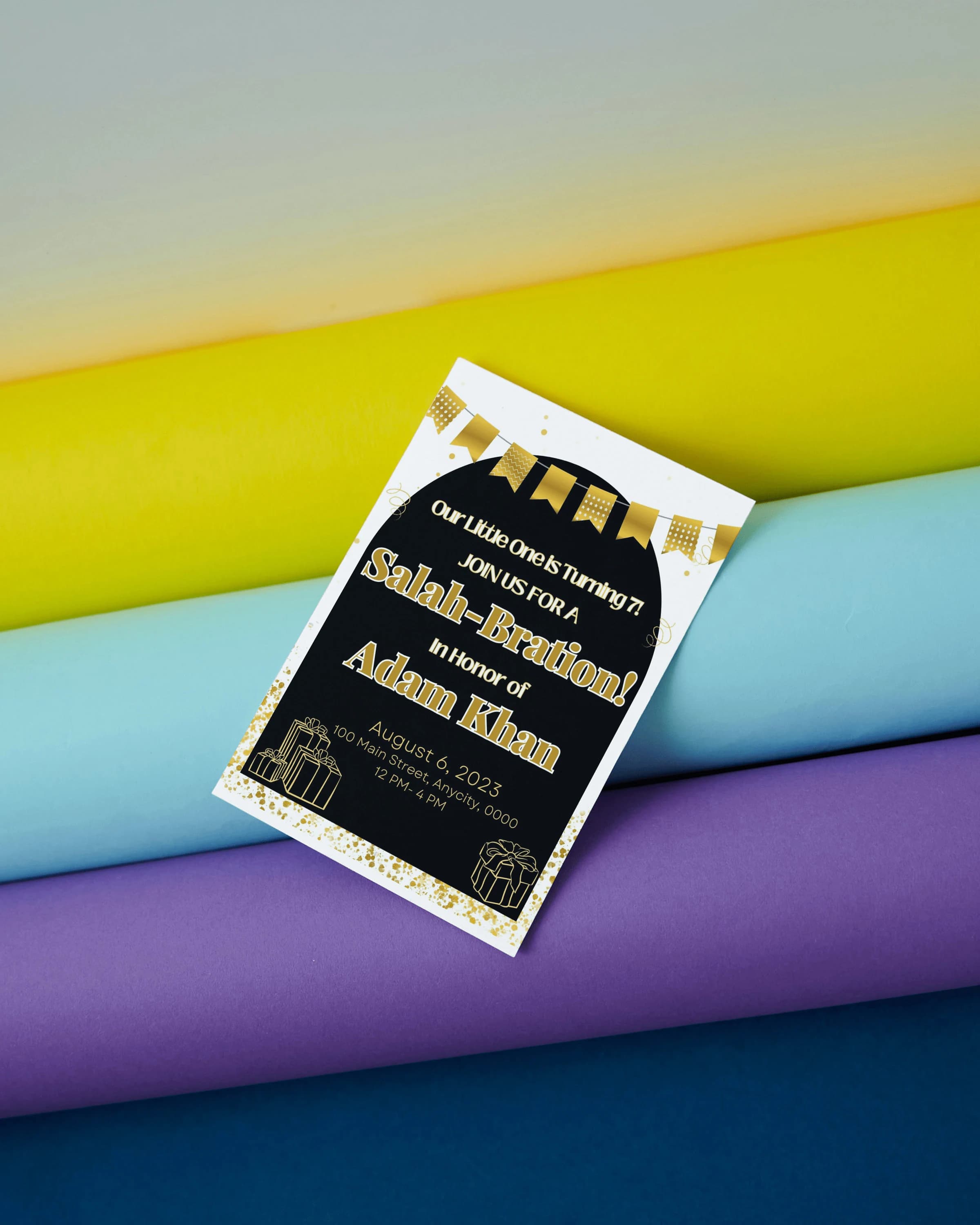 Muslim Salah-Bration Invitation- Editable Template - image 4