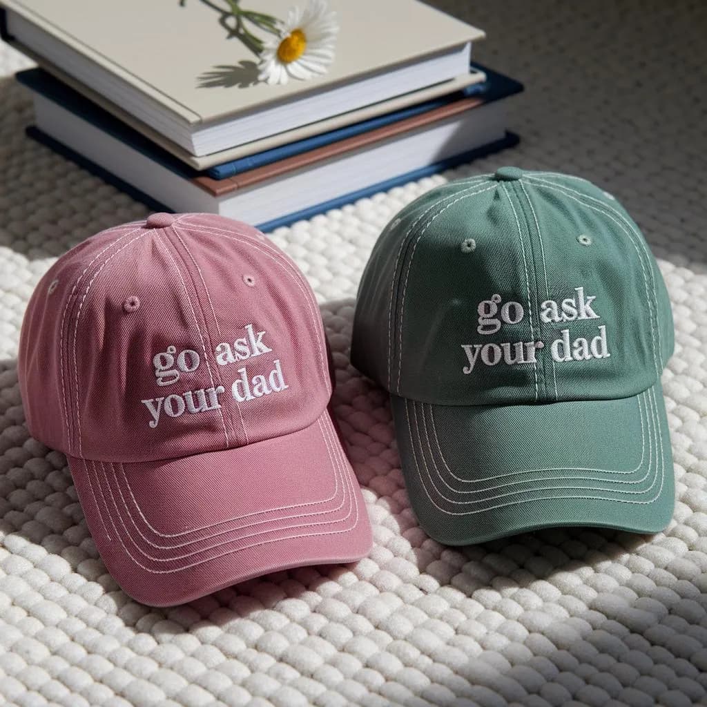 Embroidered 'Go Ask Your Dad' Hat: Funny Mom Gift - image 4