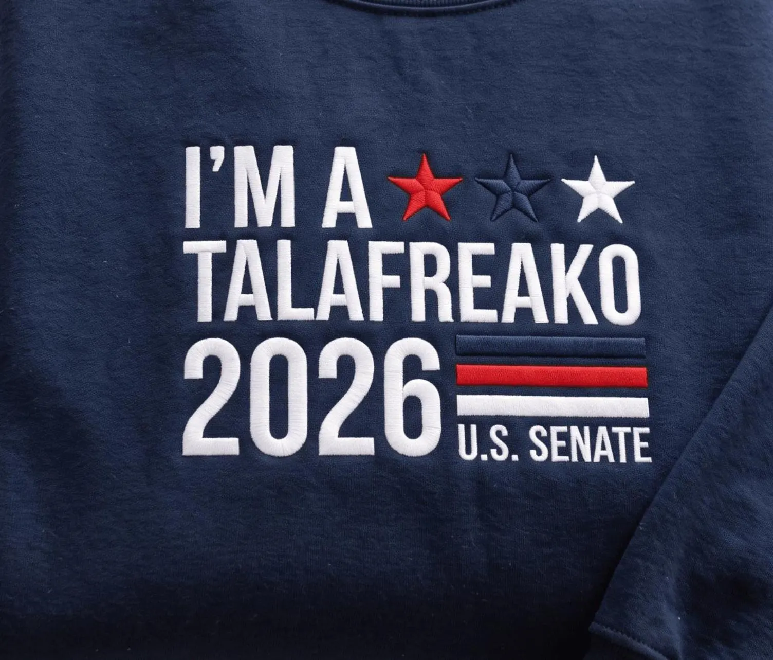 Embroidered I'm a Talafreako Texas Sweatshirt | Talarico For Senate Shirt - image 3