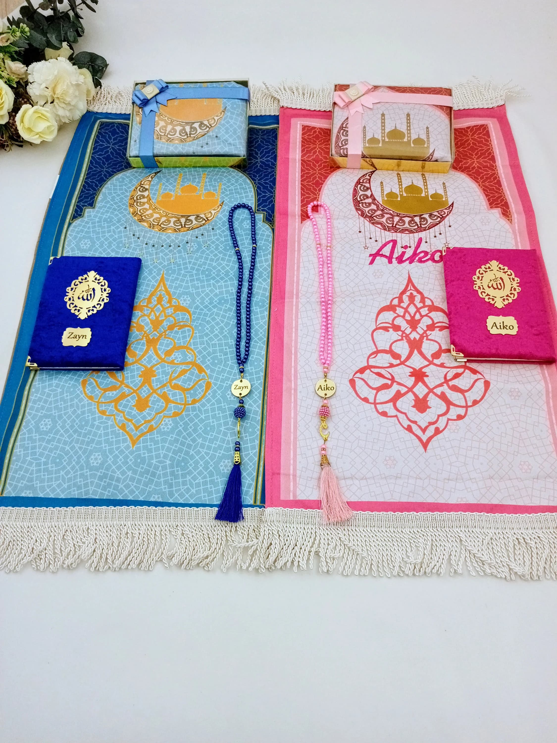 Luxury Kids Prayer Mat, Kids Kaaba Prayer Rug, Ramadan Eid, Kids Prayer Rug, Eid Gift For Children, İslamic Gift, islam baby - image 2