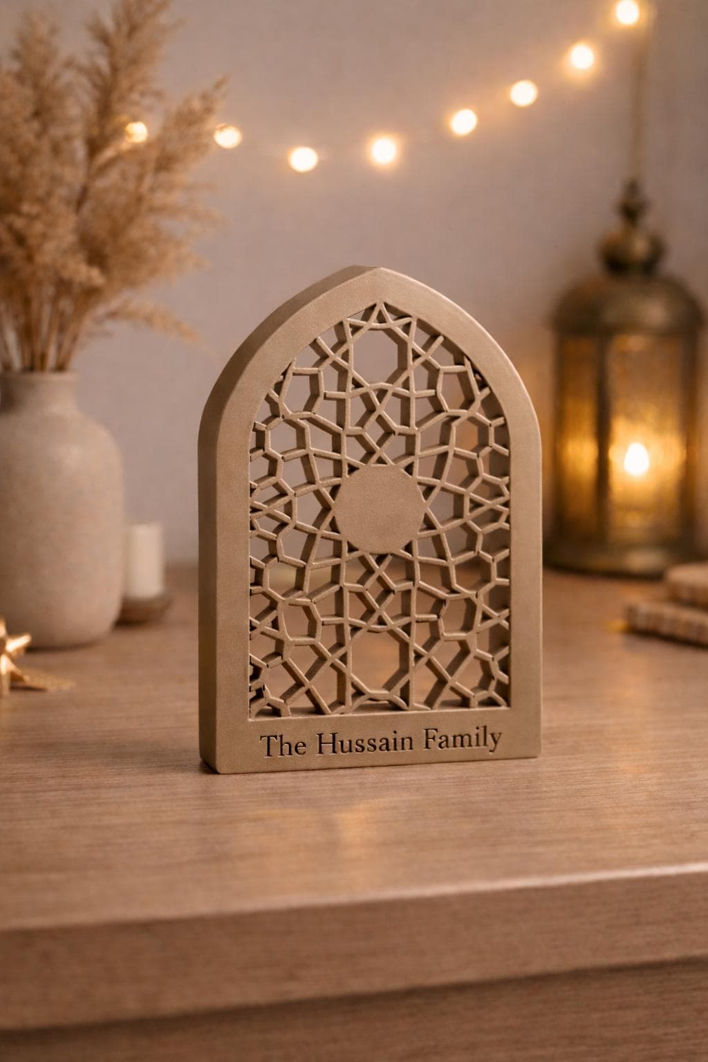 Eid Table Decor | Islamic Arch Decor | Minimal Islamic Home Decor | Muslim Shelf Decoration | Ramadan Centerpiece - image 4