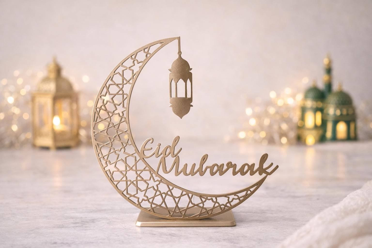 Ramadan Mubarak Table Decoration – 3D Printed Islamic Centerpiece | Customizable Eid or Ramadan Gift - image 2