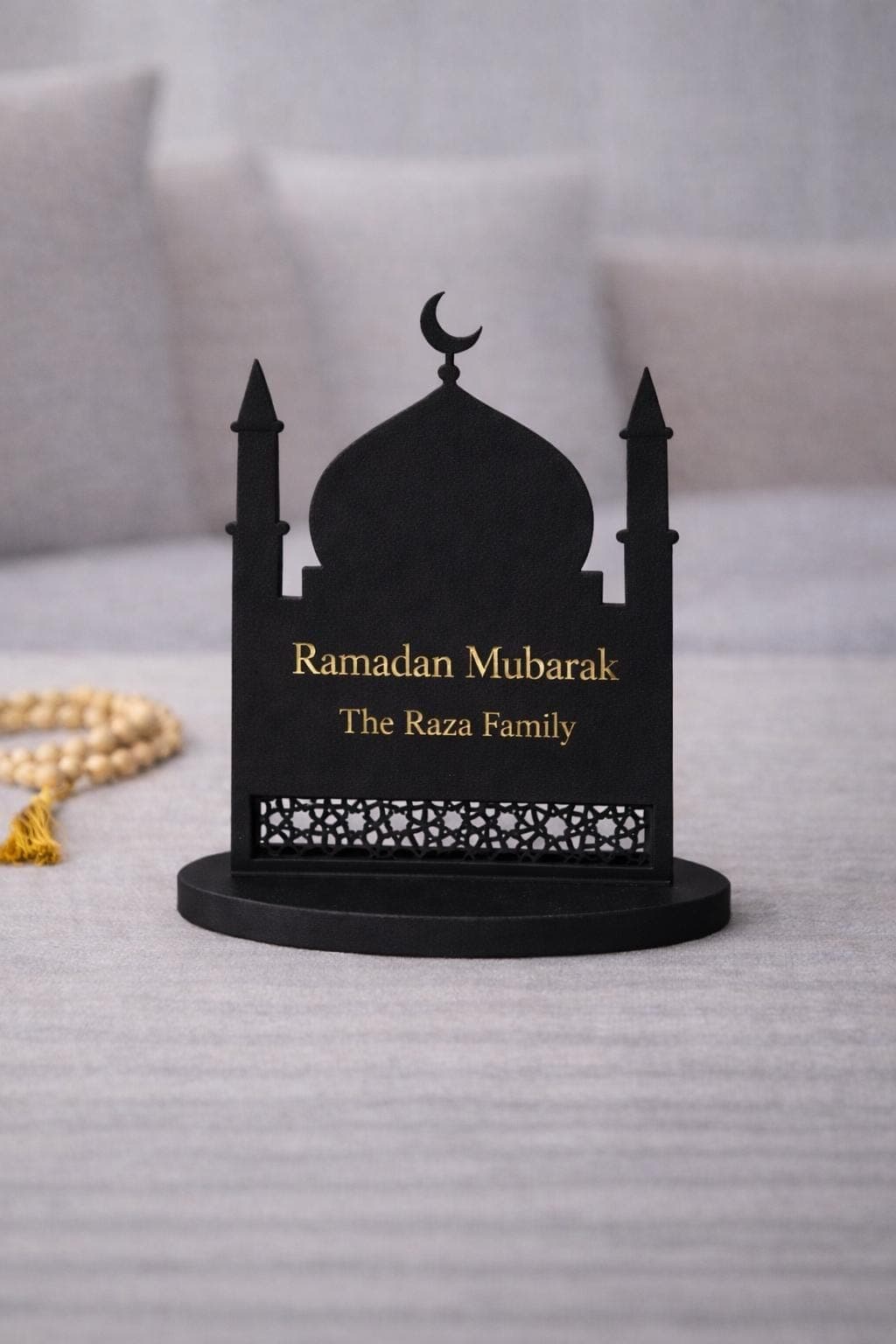 Our Ramadan Family Mosque Plaque | Personalised Islamic Ramadan Decor | 3D Printed Ramadan Decoration | Eid Gift - image 5