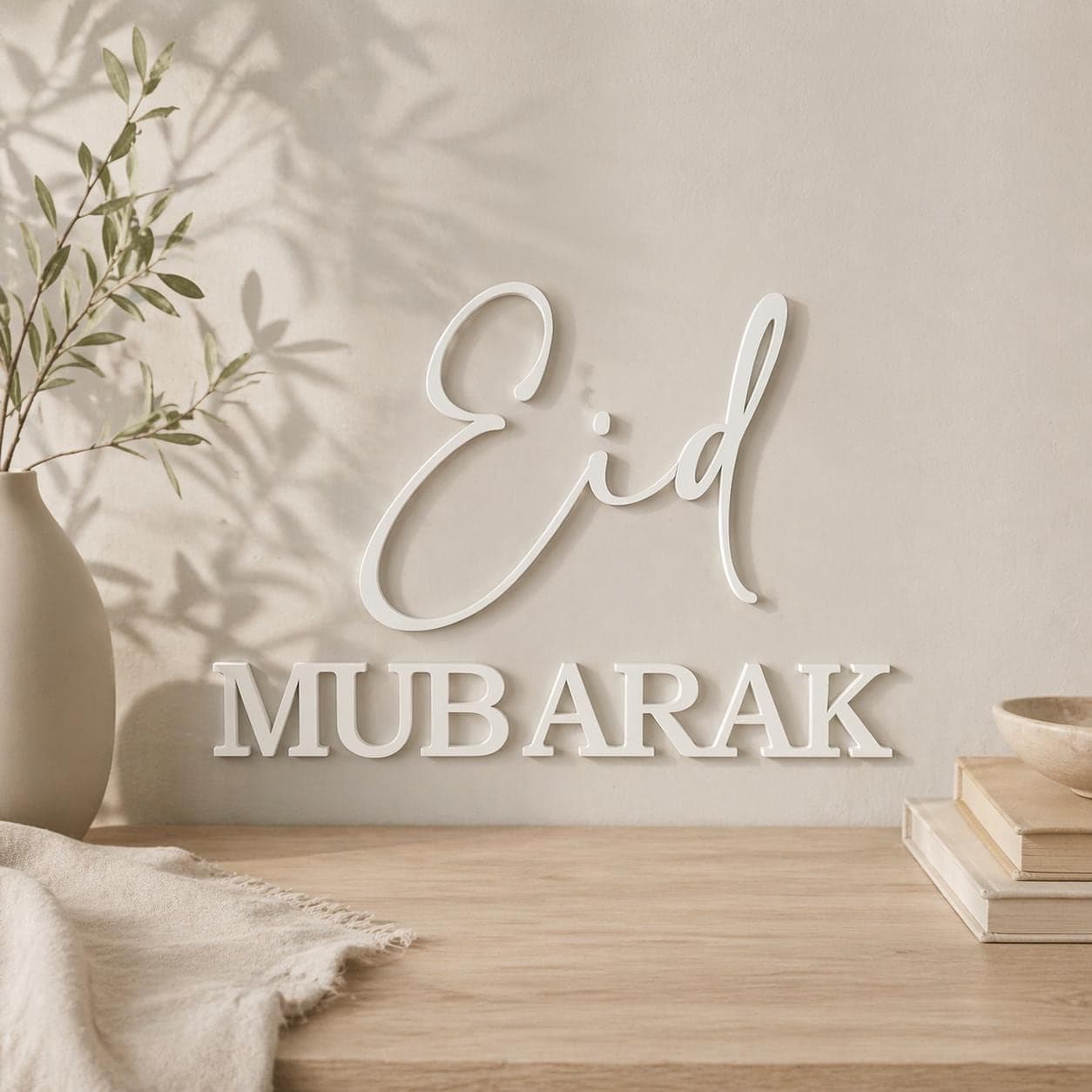Eid Mubarak Wall Art – Crescent Moon Islamic Home Décor - image 4