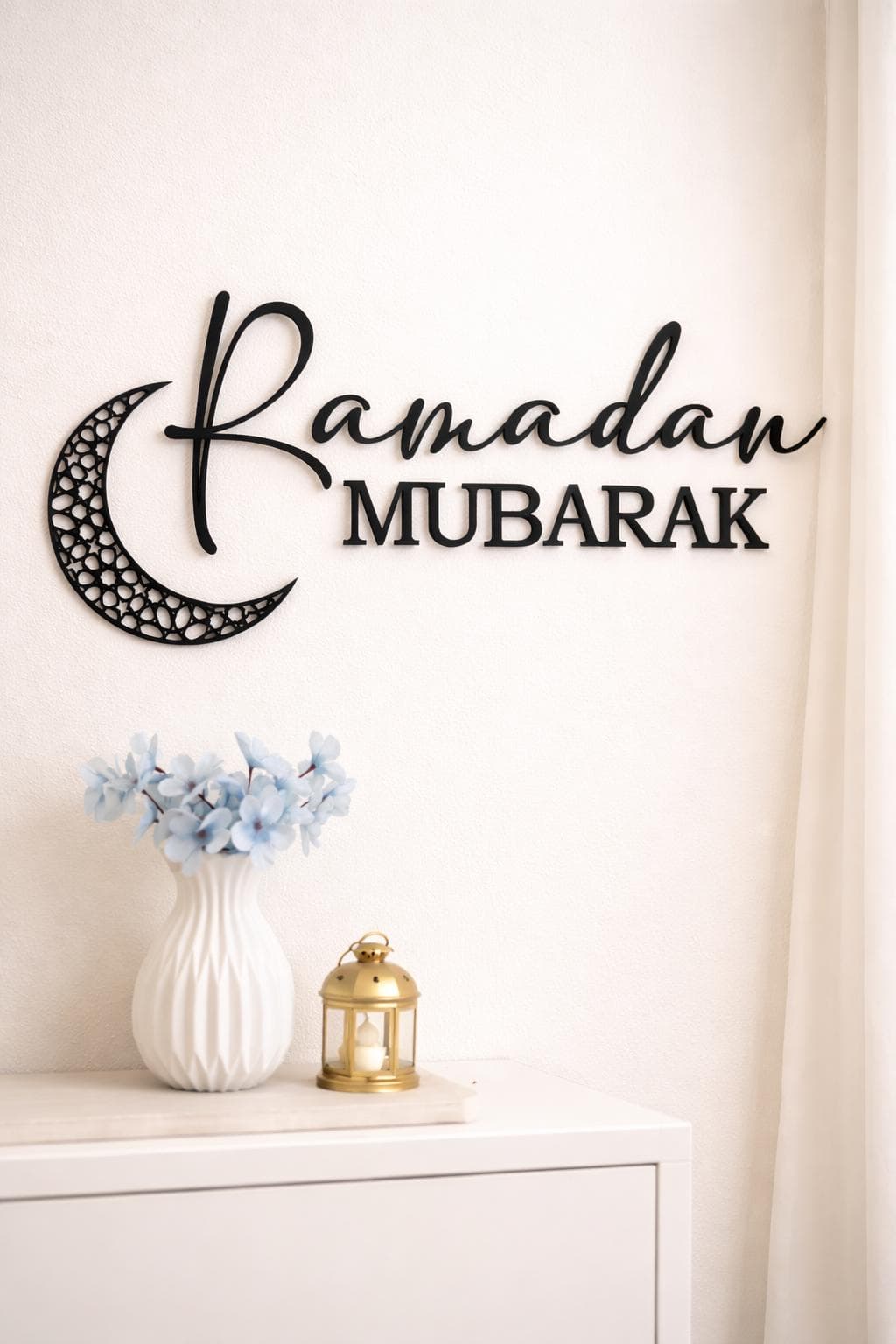 Ramadan Mubarak Wall Sign | 3D Islamic Wall Decor | Ramadan Home Decor | Eid Decoration - image 5