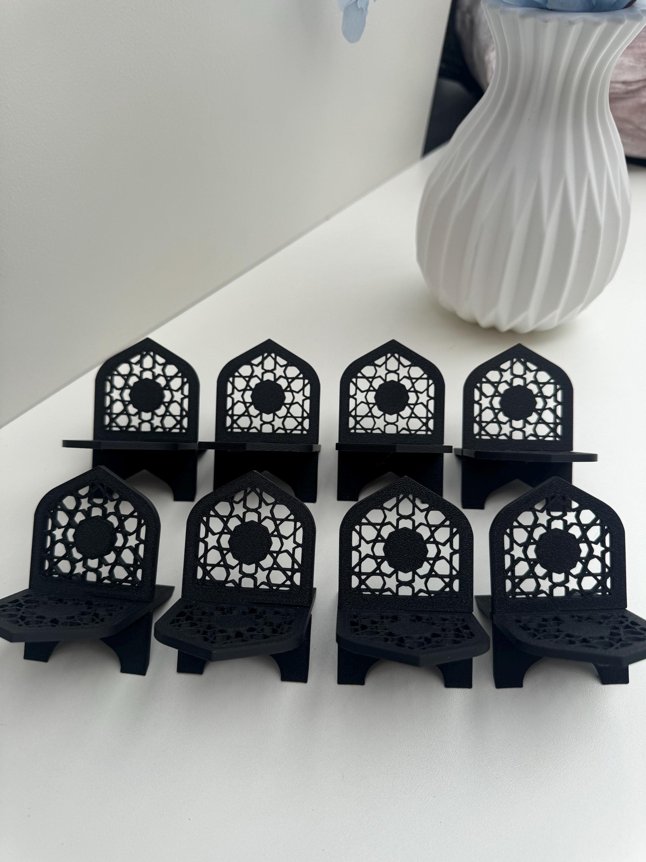 Ramadan Date Stand – 3D-Printed Islamic Table Décor – Elegant Eid, Wedding & Celebration Centerpiece – Customizable Design