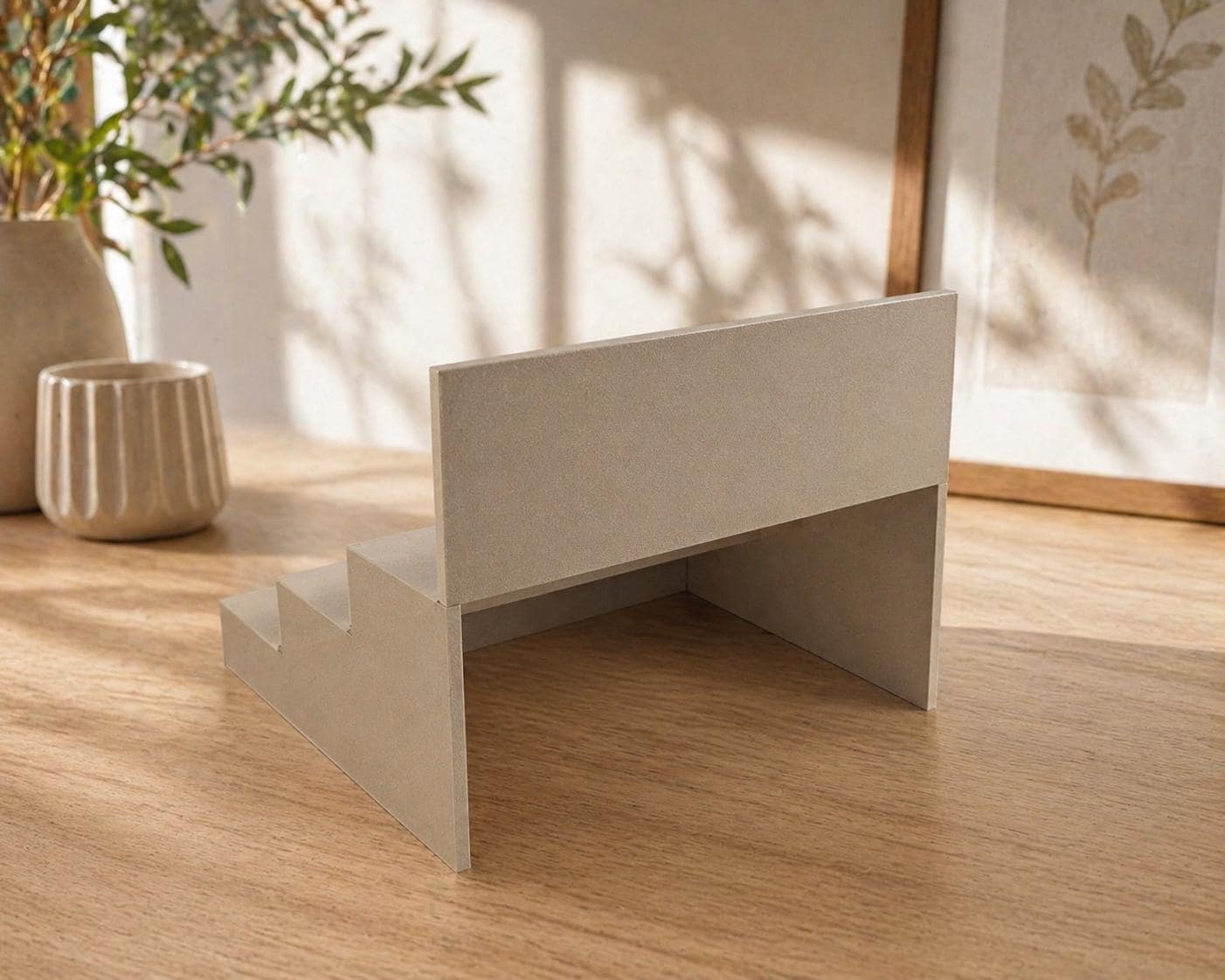 Custom 3D Printed Tiered Display Stand with Steps | Counter Display | QR Code & Logo Custom Stand | Retail or Event Display - image 3