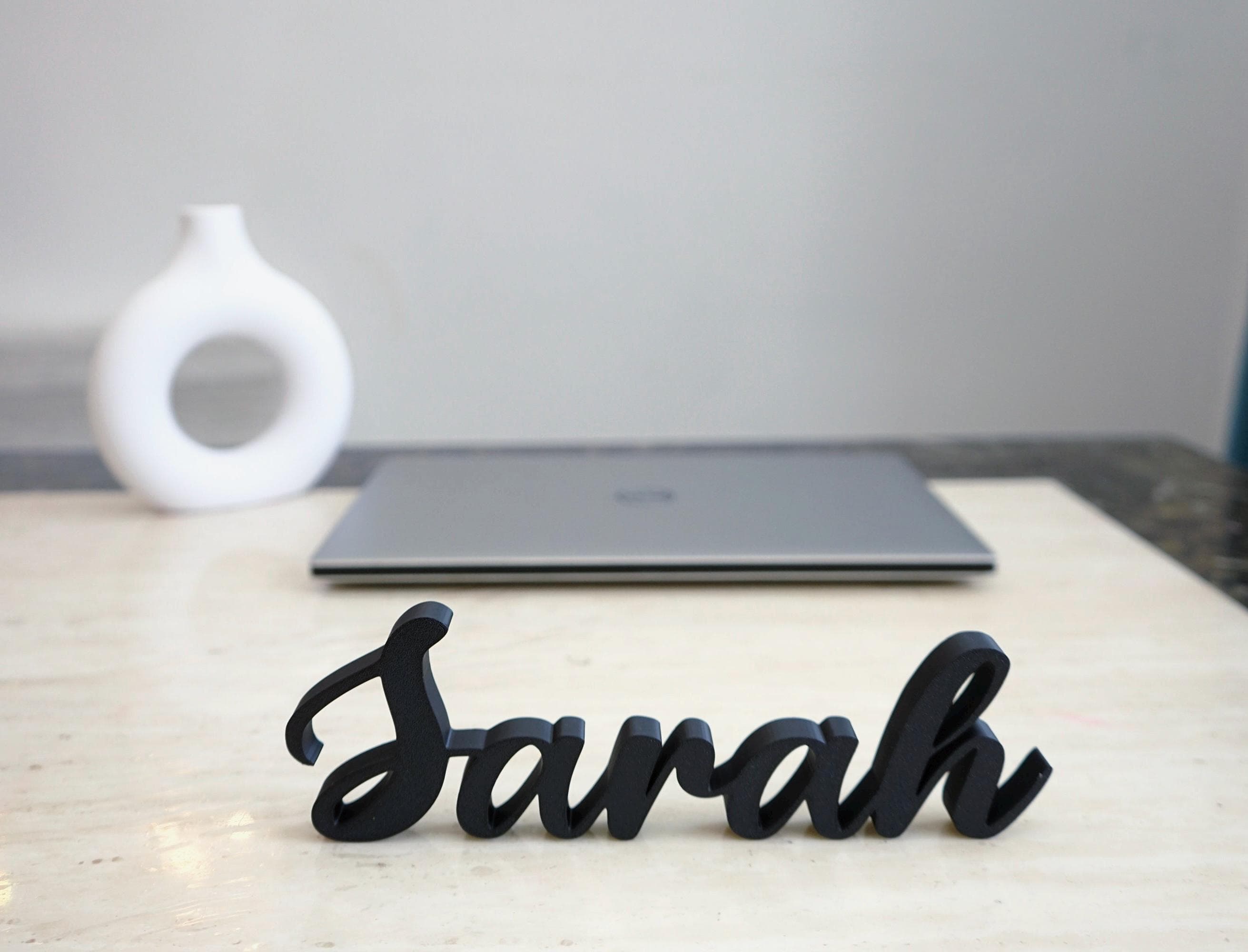 Personalized Desk Nameplate – Custom Engraved Office or Home Sign – Graduation, Promotion, Housewarming Gift