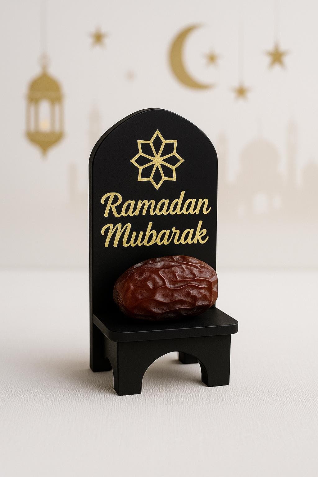 Personalised Ramadan Chocolate Holder • Name Place Setting • Iftar Table Decor • Chocolate & Date Favour Stand • Eid Party Gift - image 3