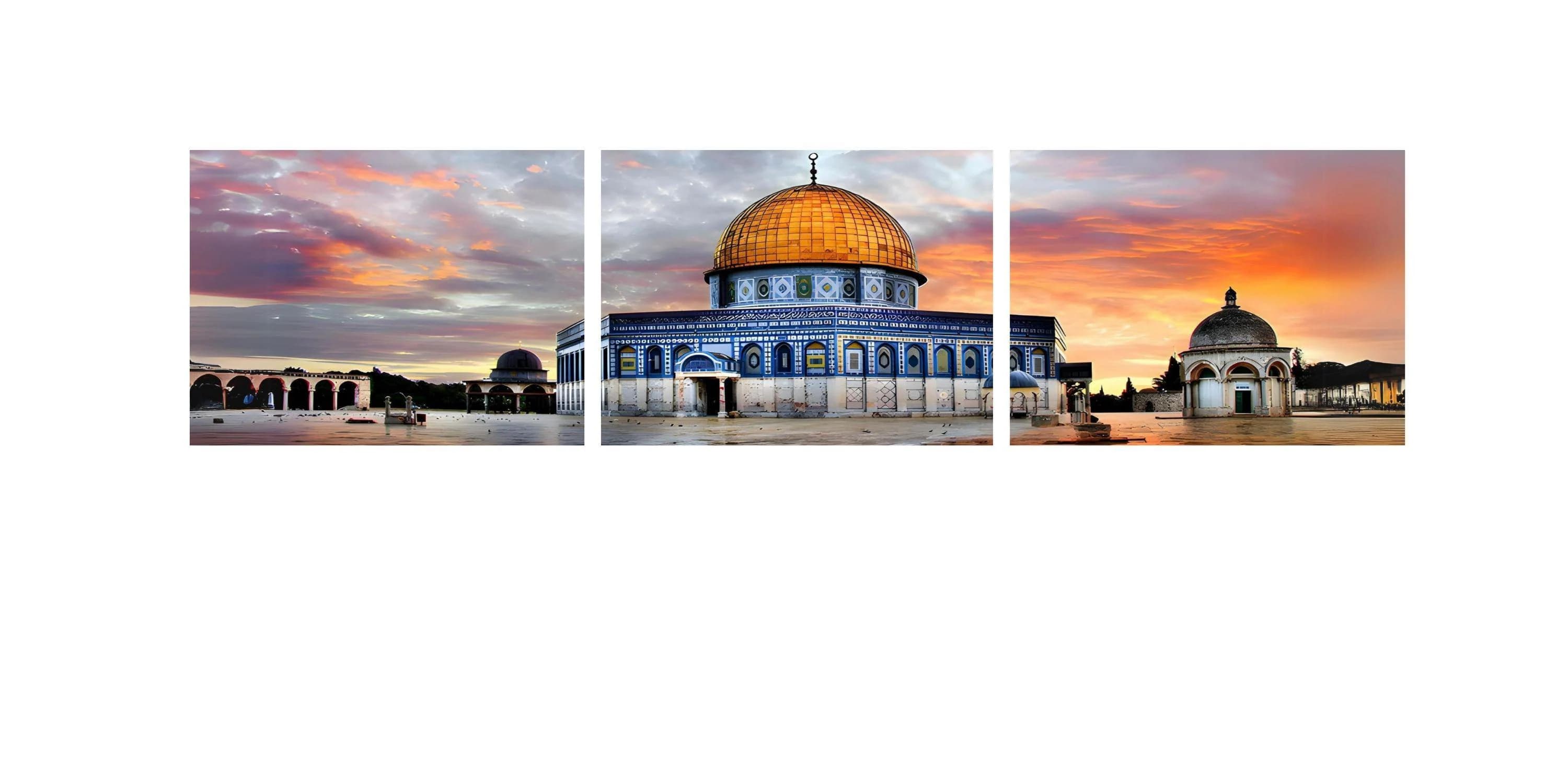 Masjid Al Aqsa Canvas Print: Large Islamic Wall Art, Ready to Hang