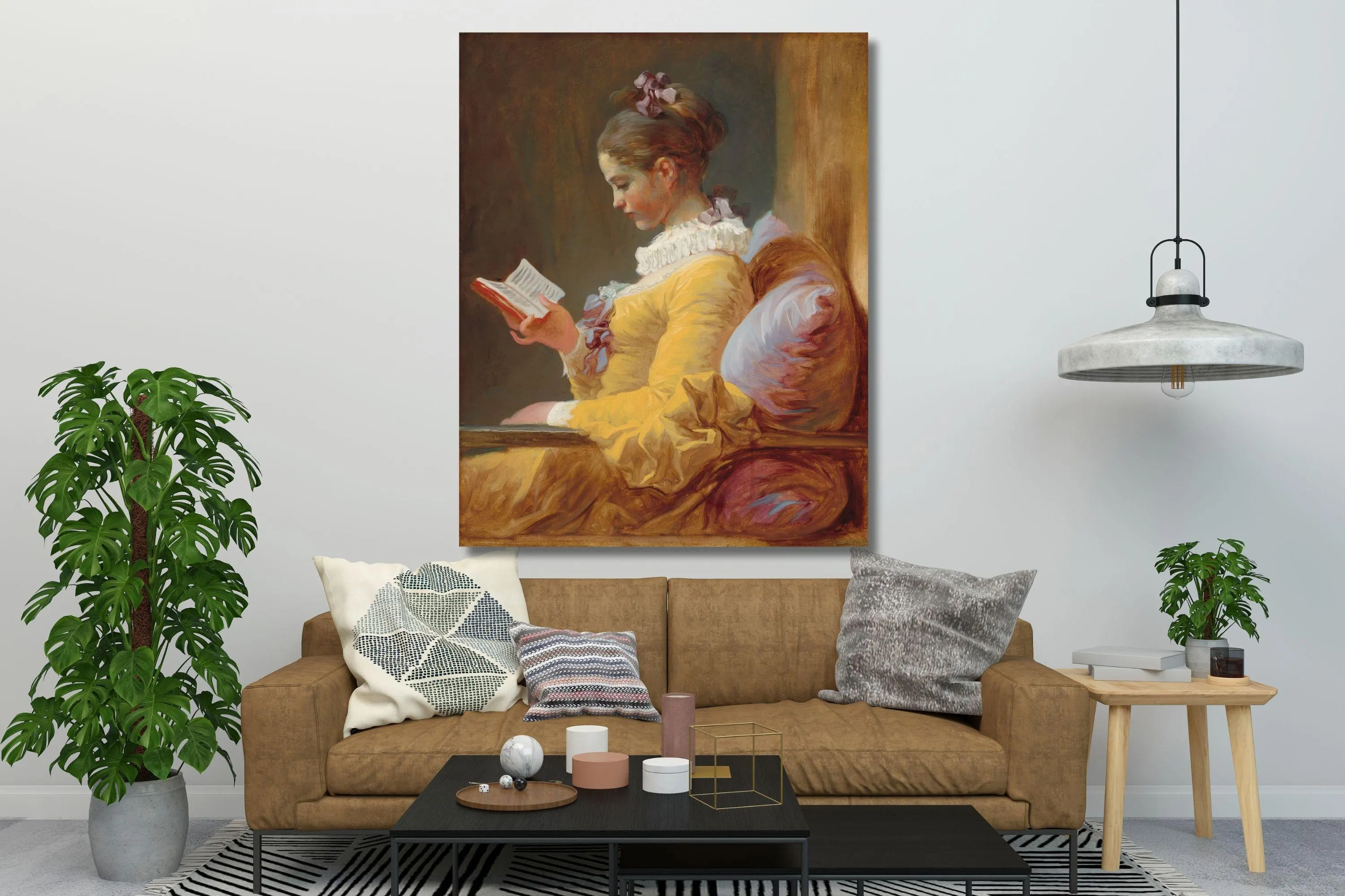 Fragonard: Young Girl Reading Canvas Art Print, Gallery Museum Poster - image 3