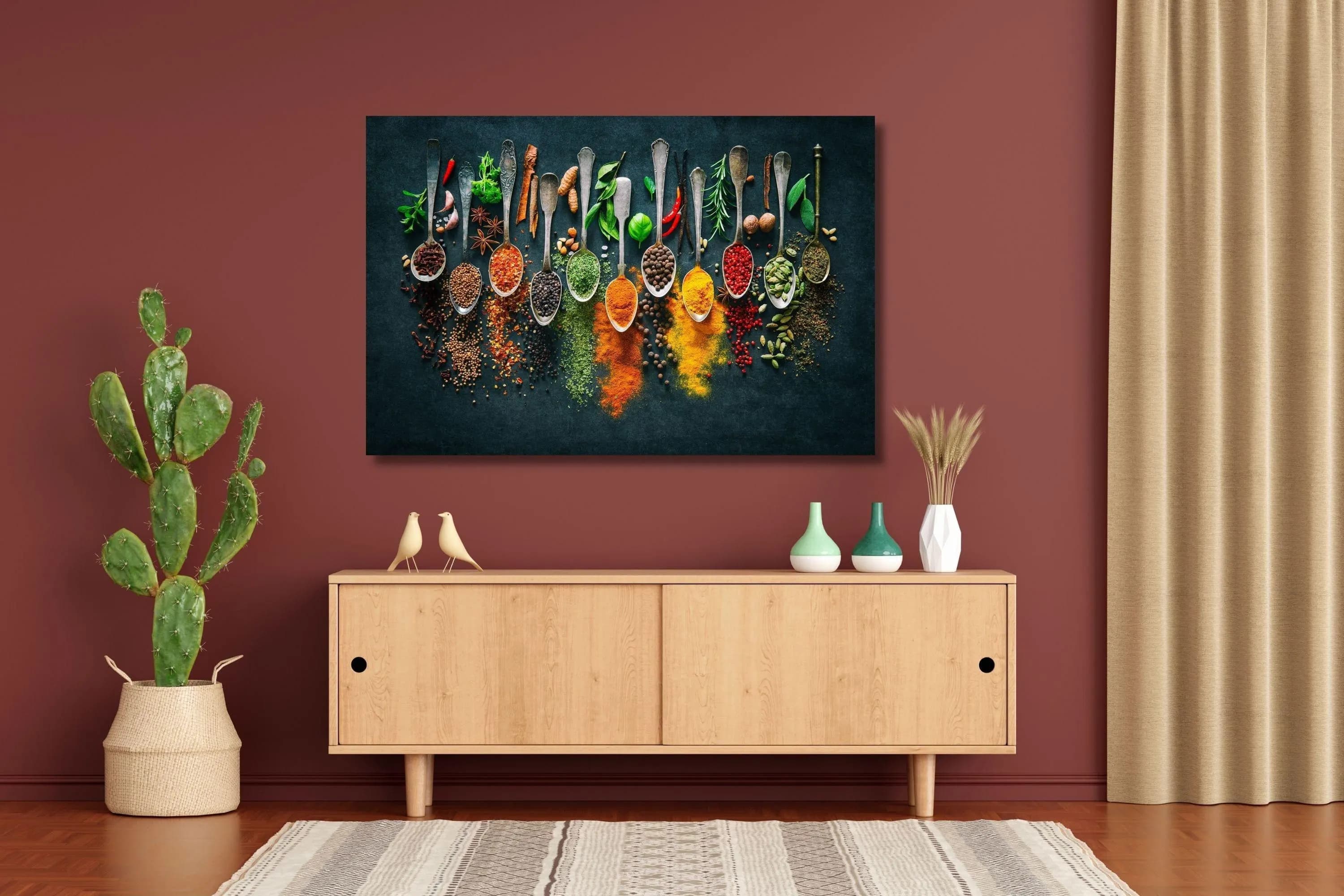 Spices and Herbs Kitchen Wall Art, Food Photography Print, Modern Kitchen Decor - image 3