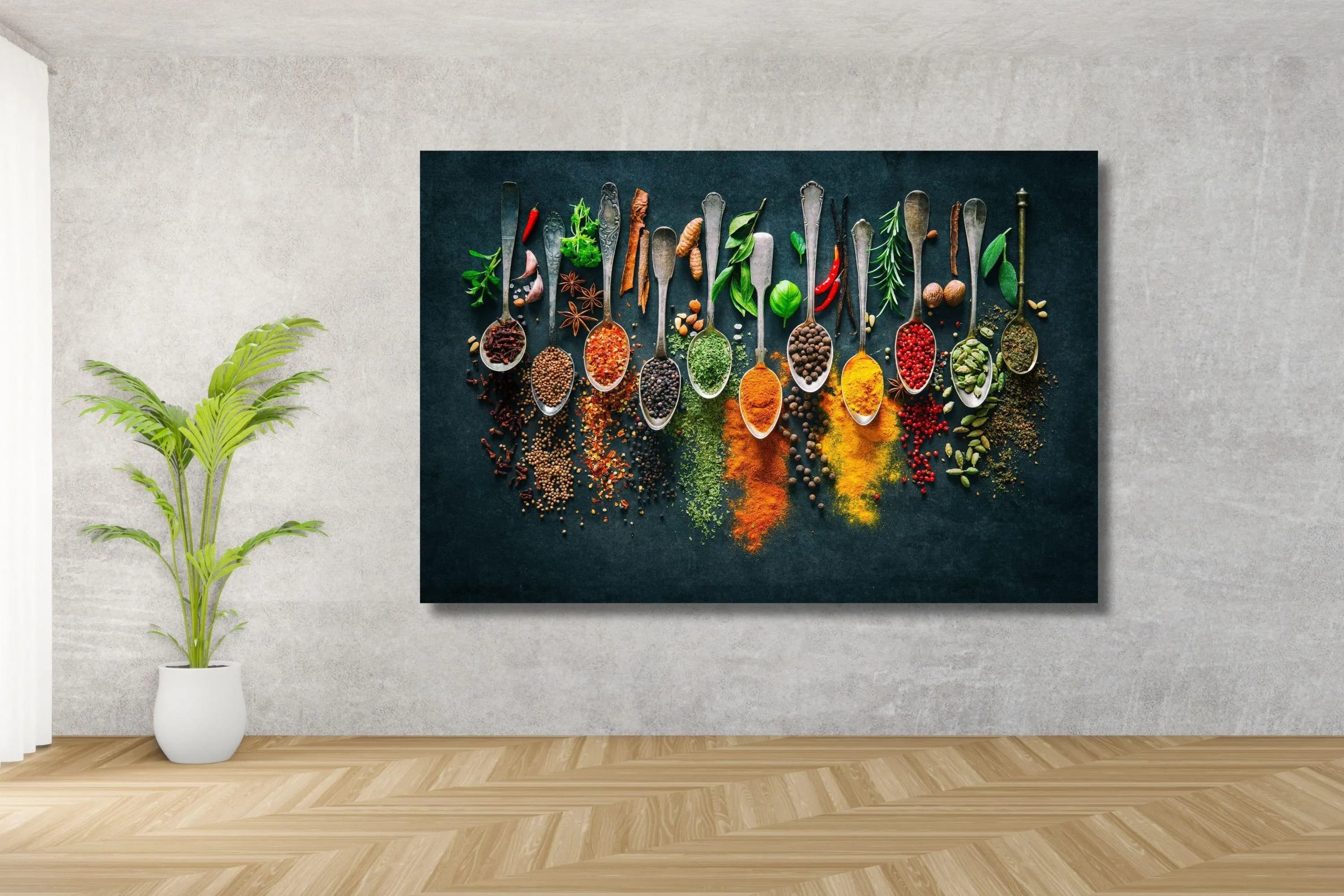 Spices and Herbs Kitchen Wall Art, Food Photography Print, Modern Kitchen Decor - image 4