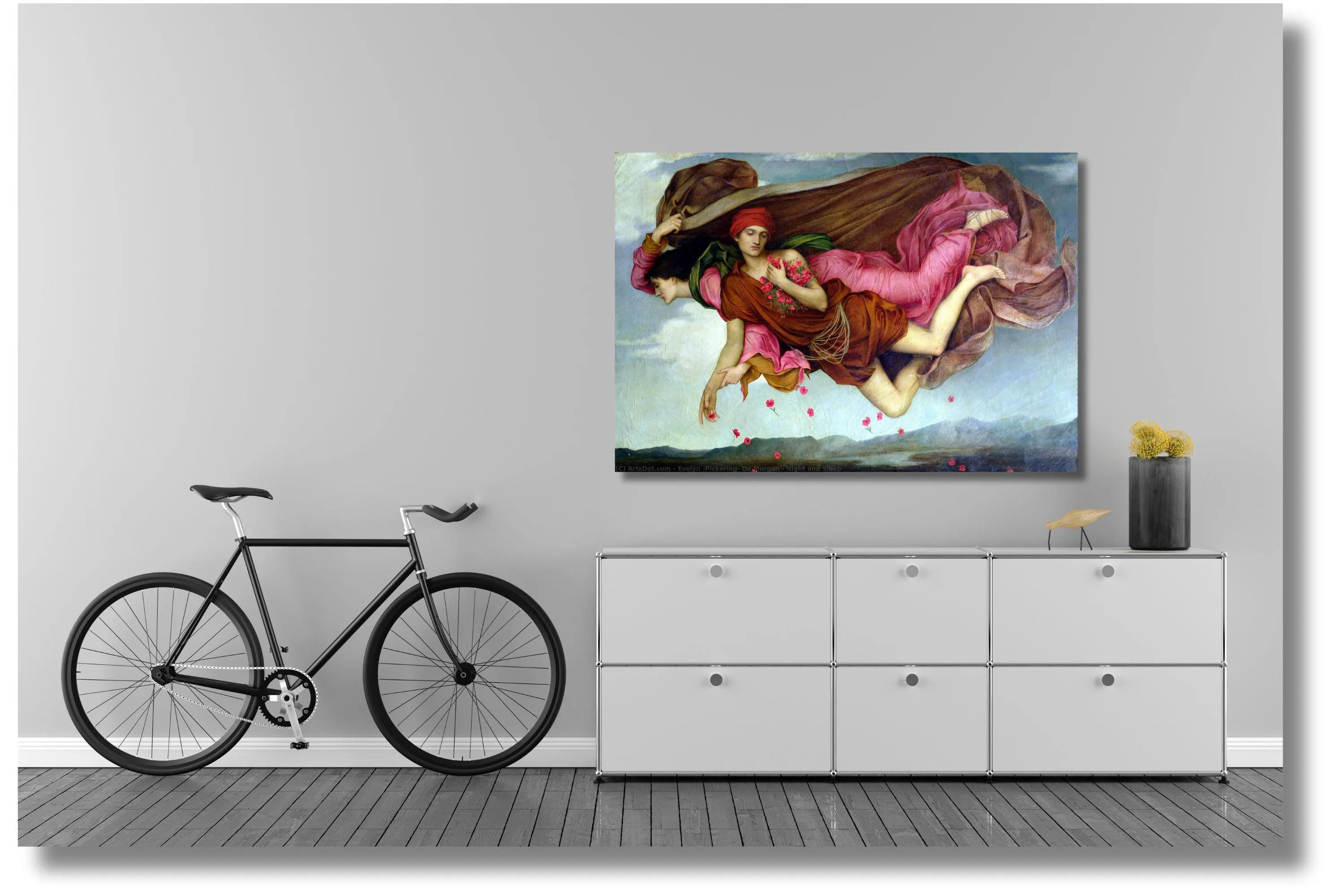 Night and Sleep by Evelyn De Morgan, Pre-Raphaelite Painting, Fine Art Print - image 5