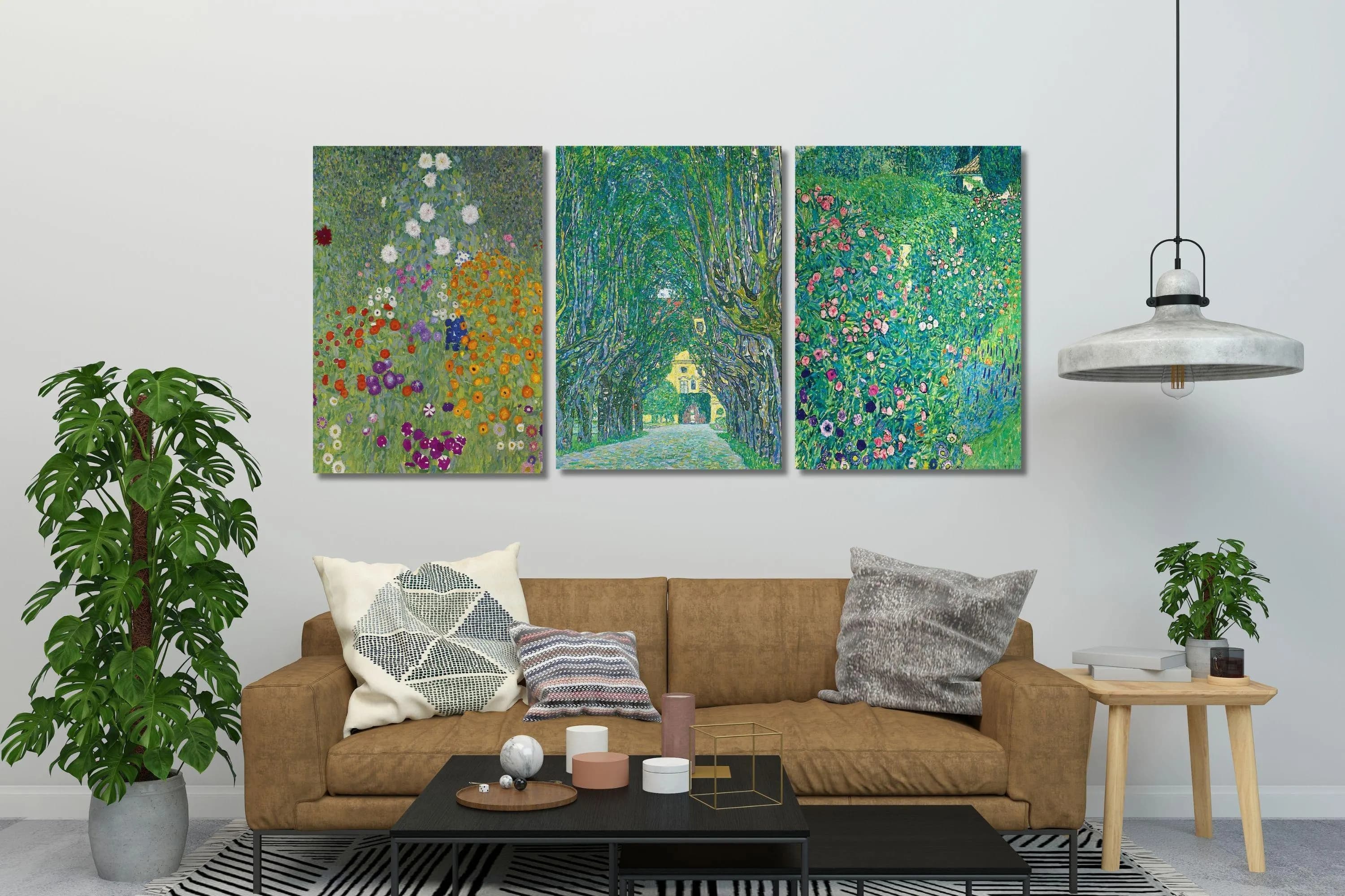 Gustav Klimt Canvas Print Set: Framed Vintage Floral Wall Art - image 4