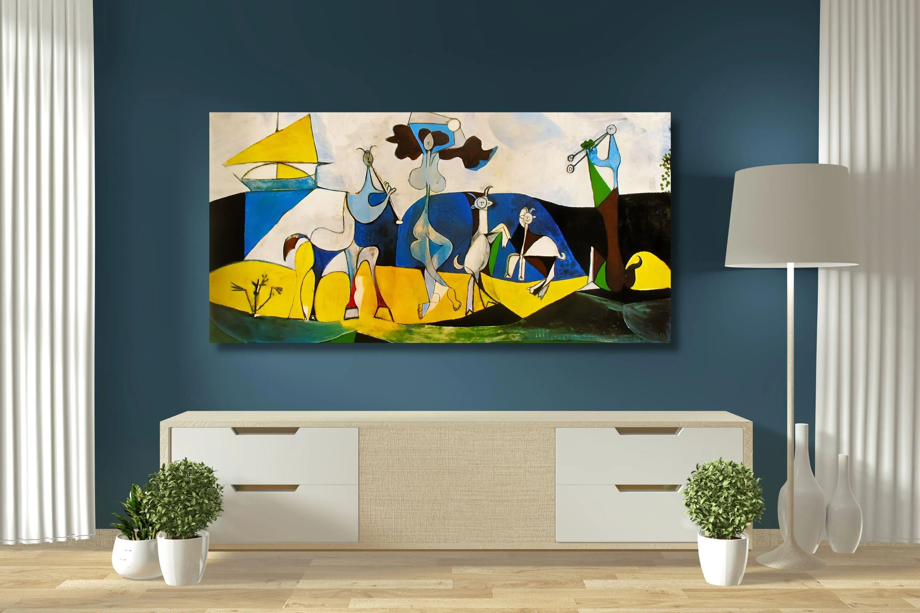 Picasso "Joy Of Life" Canvas Print: Vintage Modern Wall Art