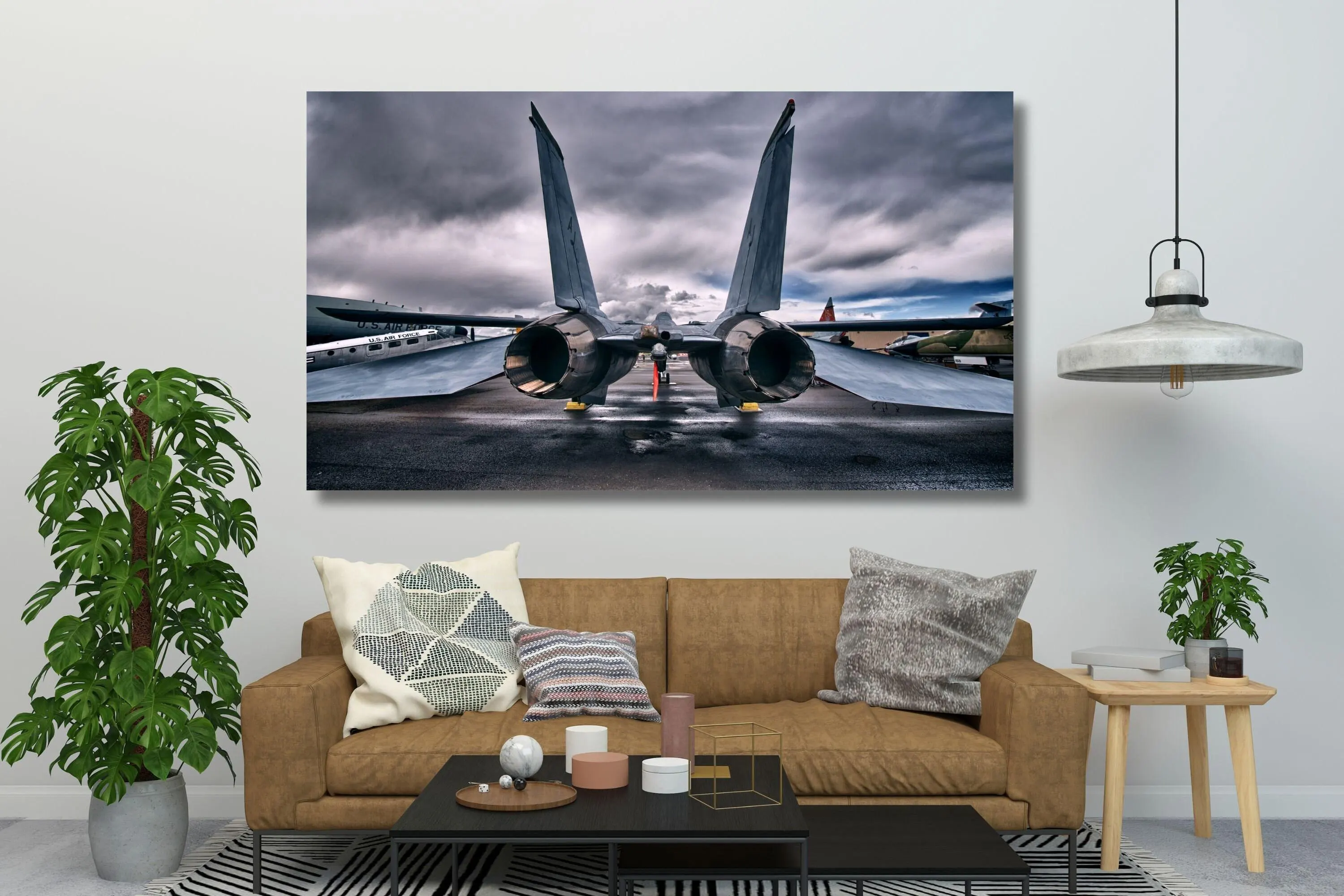 F-22 Fighter Jet Engine Canvas Art Print: Military Aircraft Poster - image 3