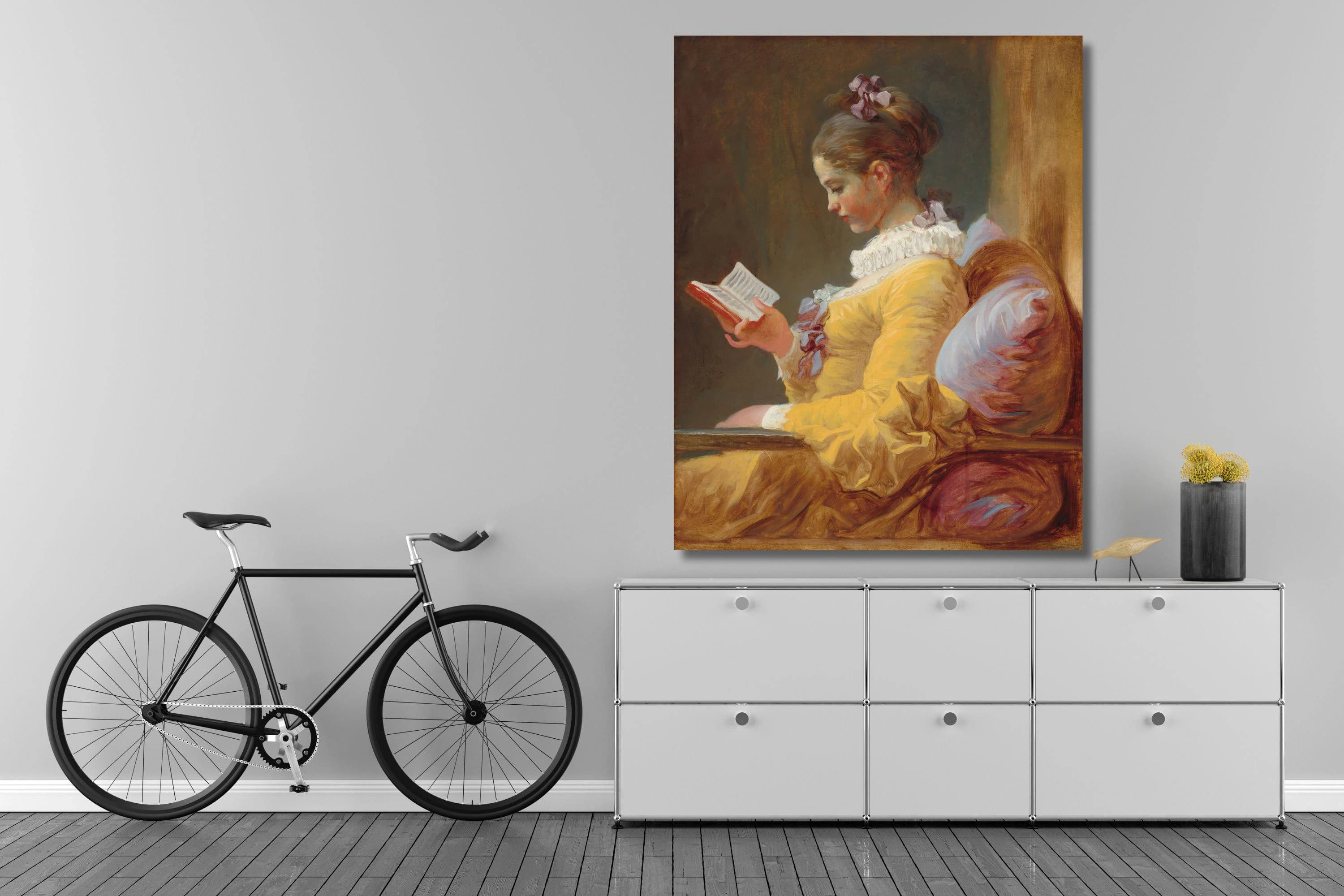 Fragonard: Young Girl Reading Canvas Art Print, Gallery Museum Poster - image 5