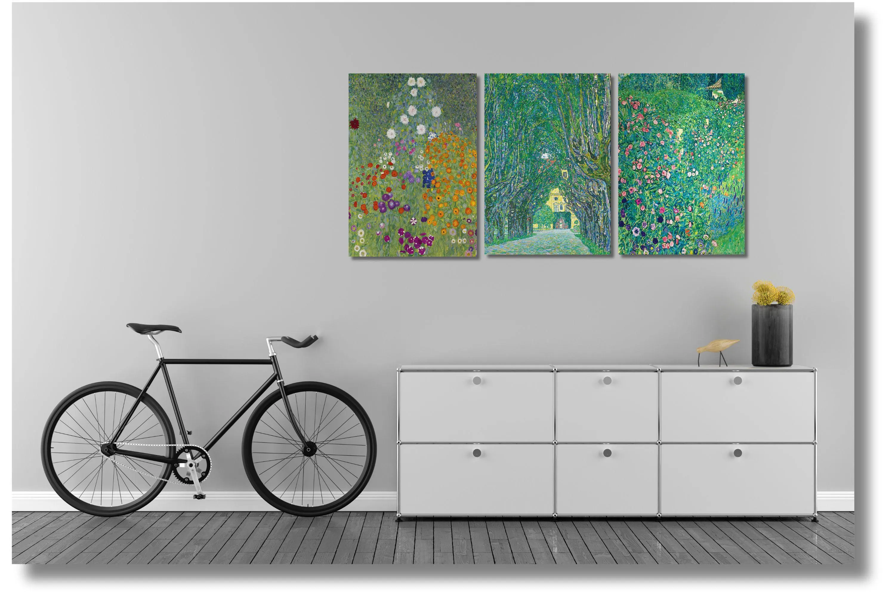 Gustav Klimt Canvas Print Set: Framed Vintage Floral Wall Art - image 5