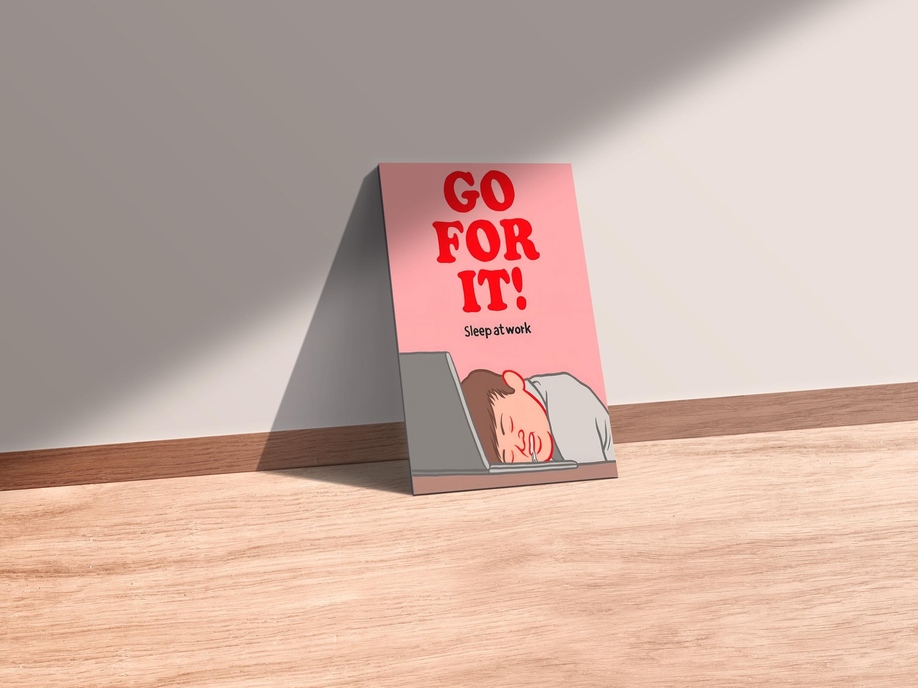 Joan Cornella - Go For It Poster | Dark Humor Work Joke | Sarcastic Office Art | Absurd Cartoon Print | Funny Wall Decor - image 5