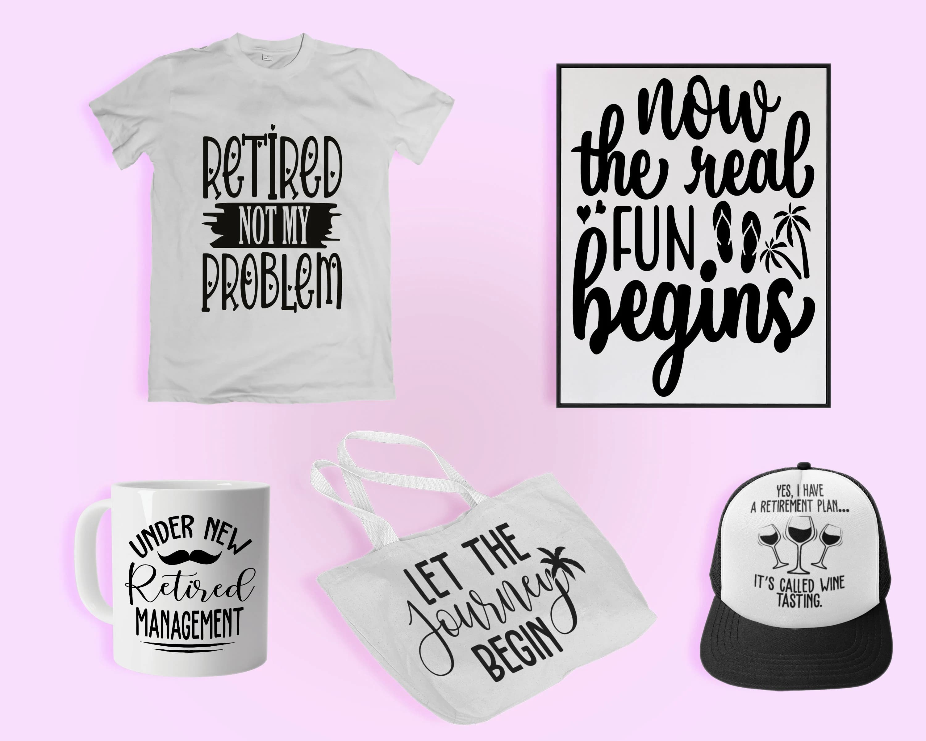 Retirement SVG Bundle, SVG files for cricut, Digital download, Retirement PNG, 100 Retirement graphics, Retirement quotes, Retirement gift - image 4