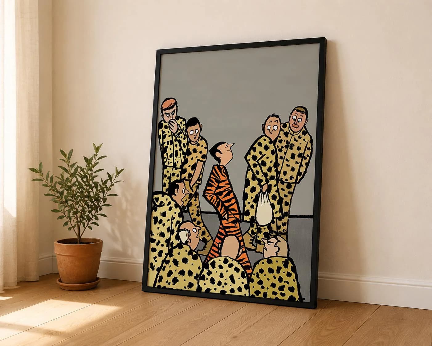 Jean Jullien - Different, Stand Out From The Crowd Poster, Individuality Wall Art, Funny Social Commentary Illustration, Contemporary Decor - image 5
