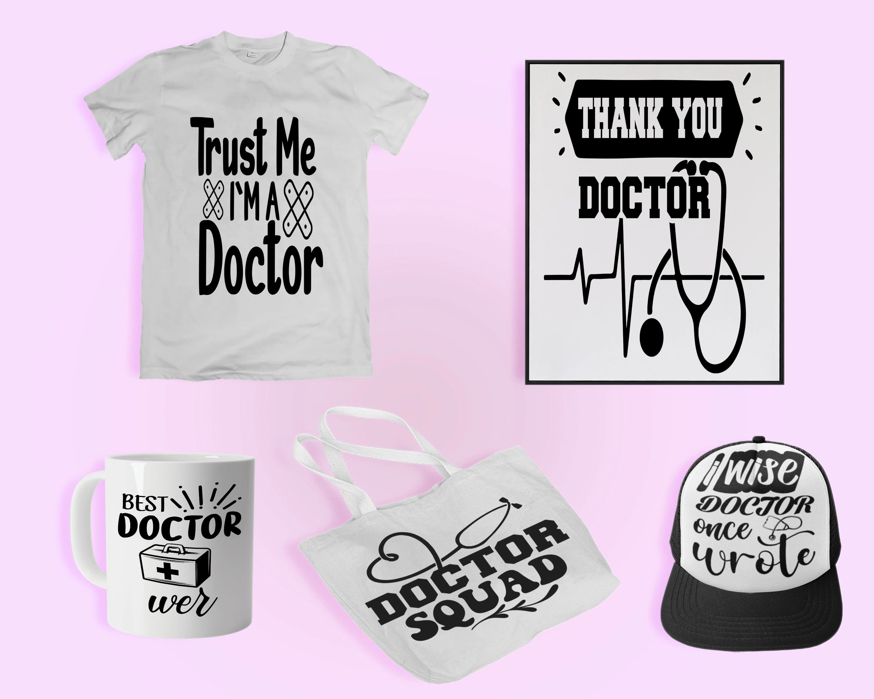 Doctor SVG Bundle, SVG Files for cricut, Digital download, Doctor quotes, 100 Doctor graphics, Doctor PNG, Cricut cutting files, Medical Svg - image 5