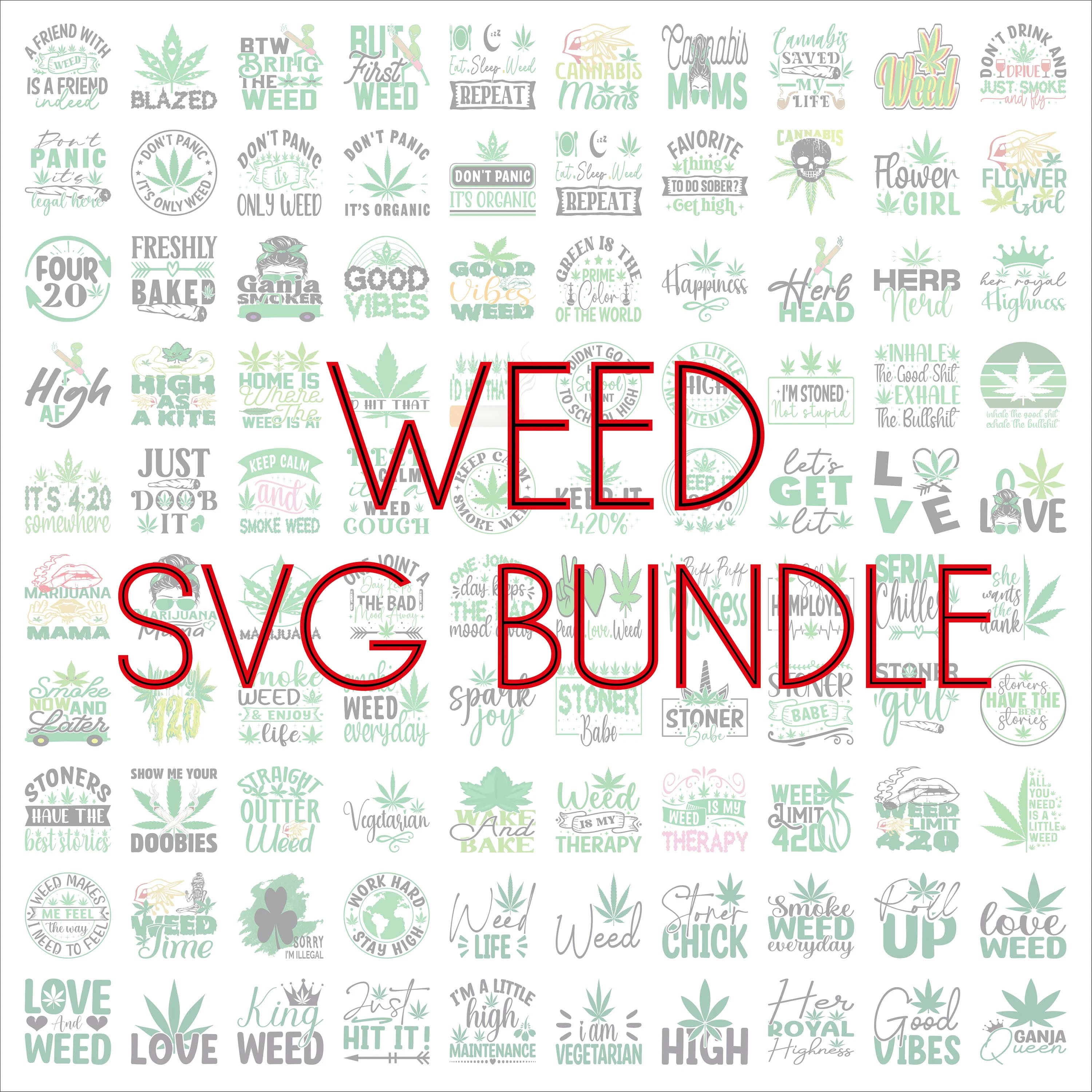 Weed SVG Bundle, Instant download, Weed graphics, SVG Files for cricut, Weed PNG, Cut files, Weed quotes, Cannabis Png, 4 20 graphics