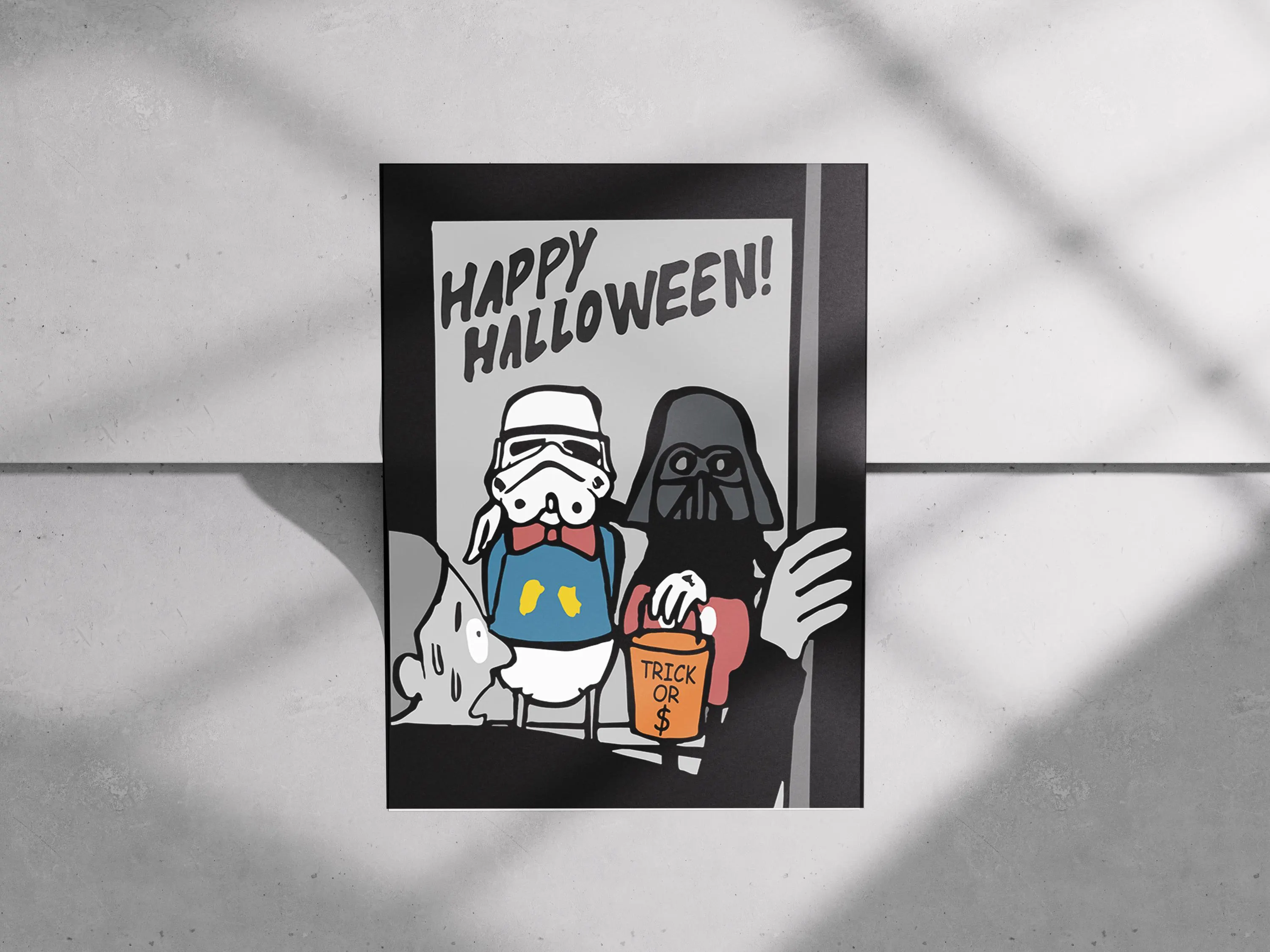Jean Jullien - Happy Halloween Satirical Pop Culture Print, Funny Costume Illustration Poster, Seasonal Wall Art Digital Download - image 5