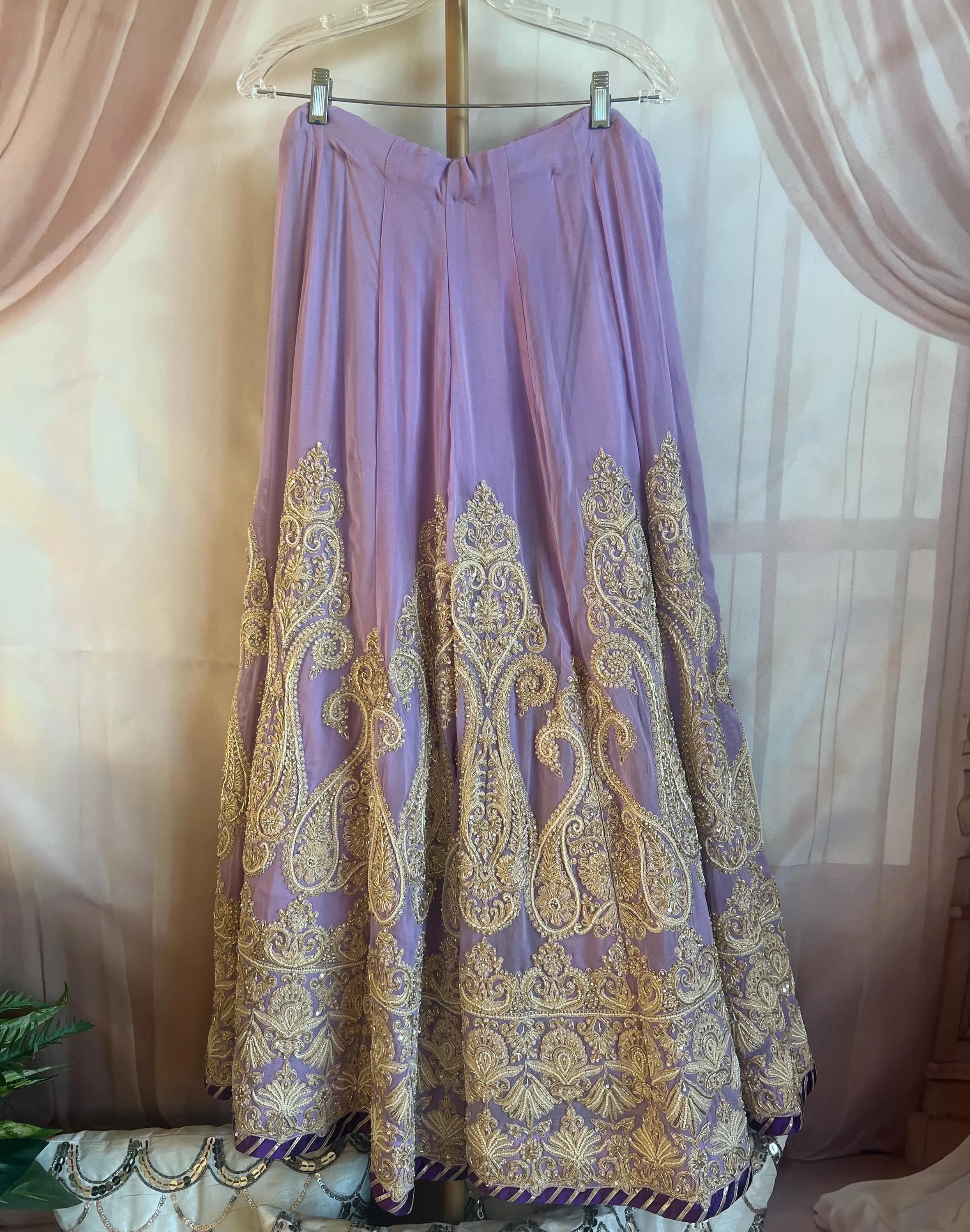 Luxury Lavender Sharara Lehenga Suit for Women | Designer Indian Pakistani Wedding & Reception Outfit - image 4