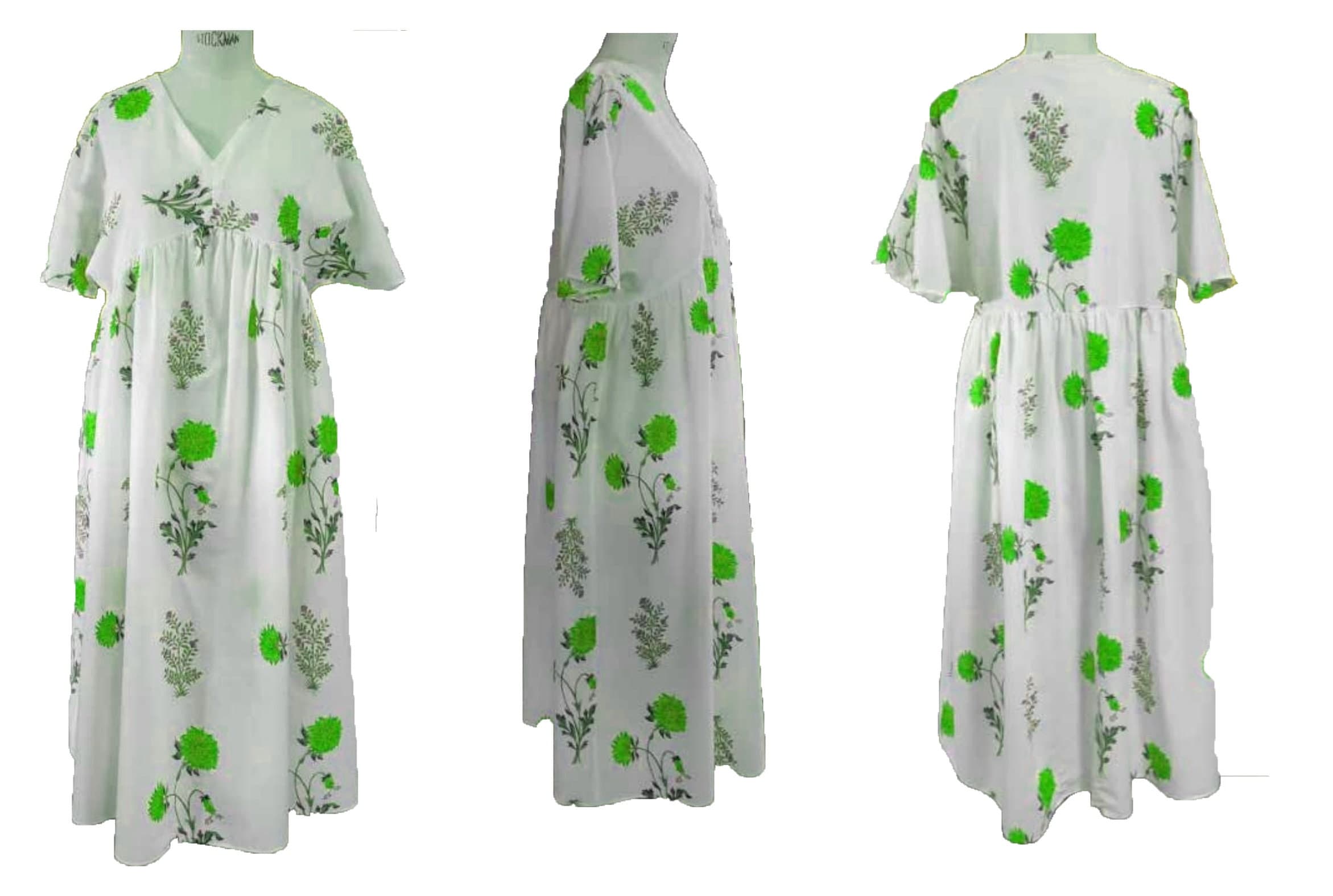 Pdf swing pattern  hindu kaftan / Caftan Drafting and Step By Step Couture Instructions / Maxi Dress Pattern Making / PDF Tutorial - image 3