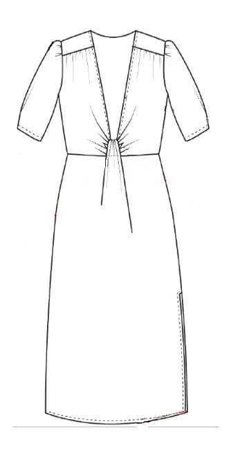 Patron de couture pour la robe midi des vacances d’été / PDF pour téléchargement immédiat/taille s-m-l-xl - image 5