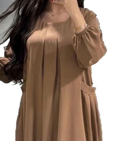 Patron de couture Abaya  avec poche Pdf  A4-A0| Robe Aline|Modèles de vêtements nationaux arabes/Niqab /tailles xs--xl/mode musulmane, hijab - image 4