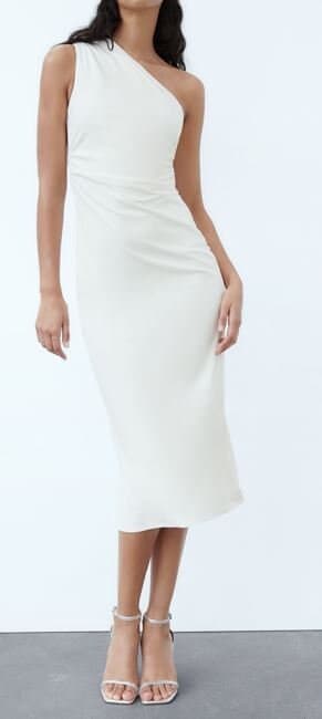 Velvet midi dress with asymmetric neckline pdf sewing pattern/Night Out Pattern/sizes XS-S-M-L - image 3