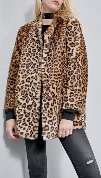 Animal print fur coat Autumn and winter/ Pdf swing pattern /sizes s-m-l/Winter Coat Sewing Pattern - image 3