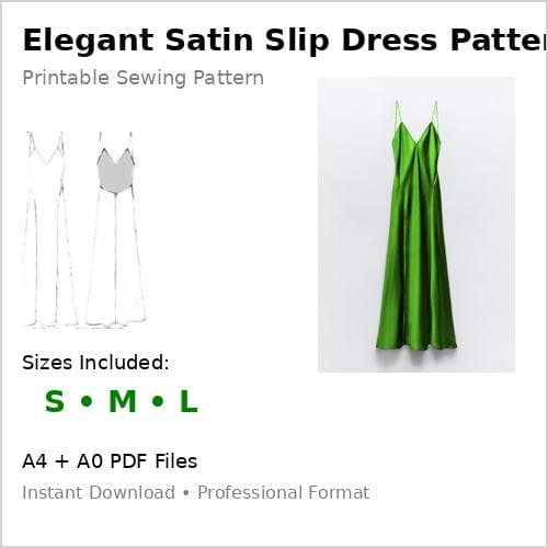 Length dress with V neck line and thin straps ,Backless,Digital pdf Sewing Pattern,Instant Download with 3 Printable Sizes S-M-L