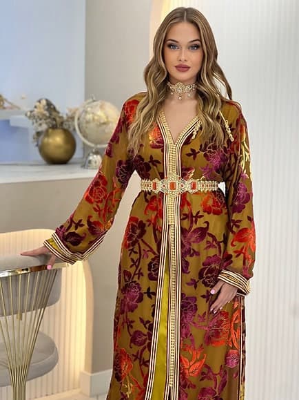 PDF swing pattern TAKCHITA Marocaines - Muslim dress,caftan clothing for women, 6 Printable Sizes S--XXXL-pdf A4-pdf A0 - image 3