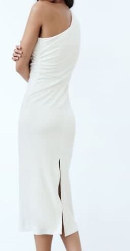 Velvet midi dress with asymmetric neckline pdf sewing pattern/Night Out Pattern/sizes XS-S-M-L - image 5