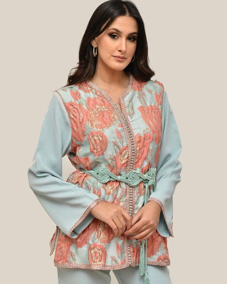 PDF swing pattern jabadour  Marocaines longe sleeve- Muslim dress, clothing for women/Easy Digital pdf 5 Printable Sizes XS-XL-pdf A4 - image 3