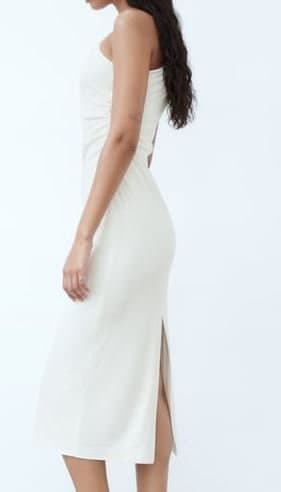 Velvet midi dress with asymmetric neckline pdf sewing pattern/Night Out Pattern/sizes XS-S-M-L - image 4