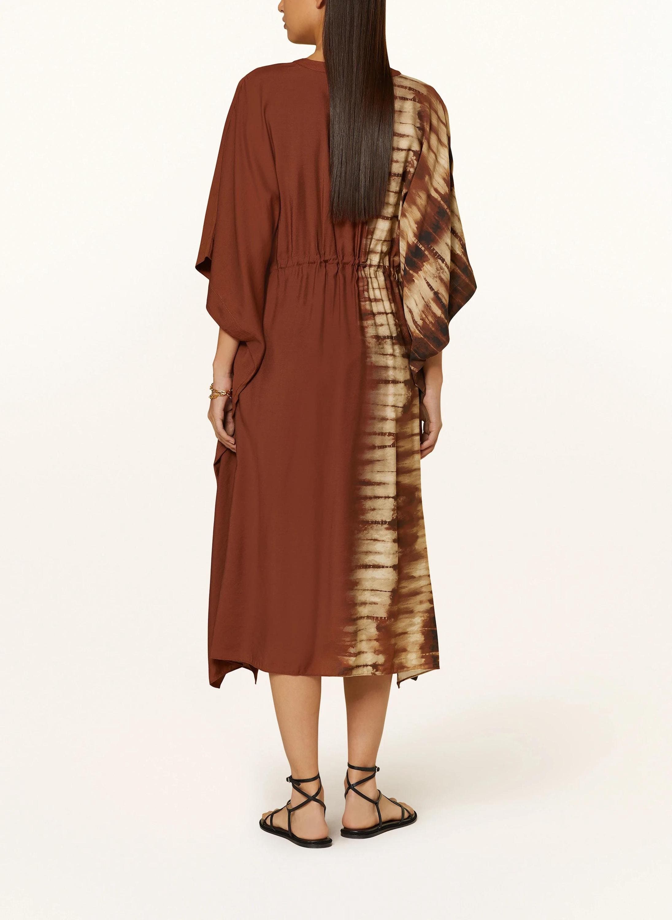 Kaftan pdf Sewing Pattern with V-neck. Oversized Butterfly Dress with Belt | Digital PDF Sewing Pattern size( XS-S)-(M-L) - image 3