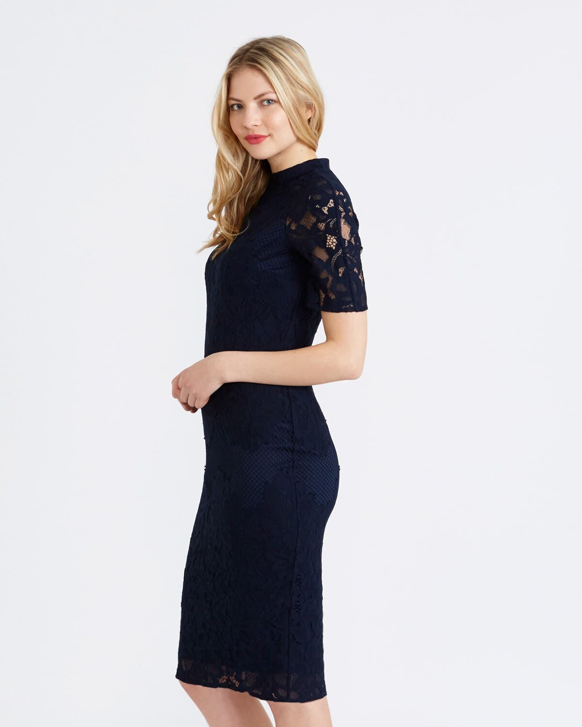 Pdf sewing pattern Lace Dress Beautifully form fitting//Lace dress with internal lining except for the sleeves// download sizes UK T6 to T22 - image 4