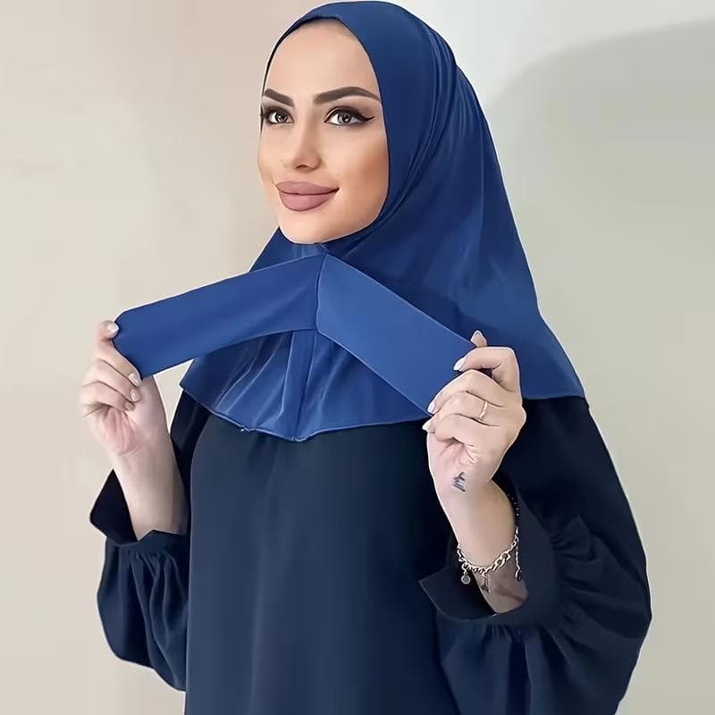 Patron de couture hijab islamique pour femme avec fermeture à pression - Foulard de prière souple et léger pdf a4-PDFA0 - image 4