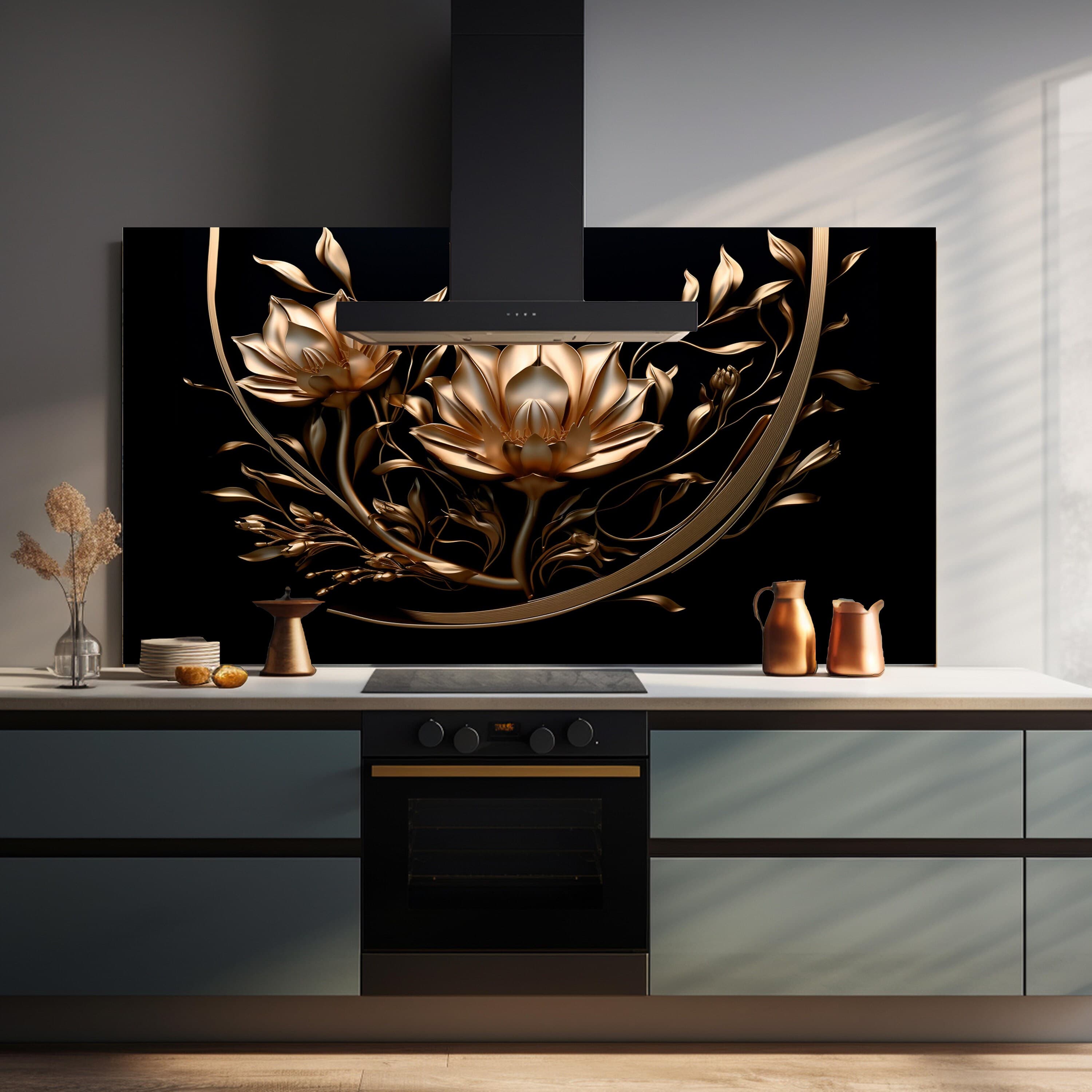 Tempered Glass Stove Backsplash, Kitchen Backsplash Tile, Chopping Board, Noodle Board, Kitchen Decor, Stove Back Cover, Stove Top Cover - image 5