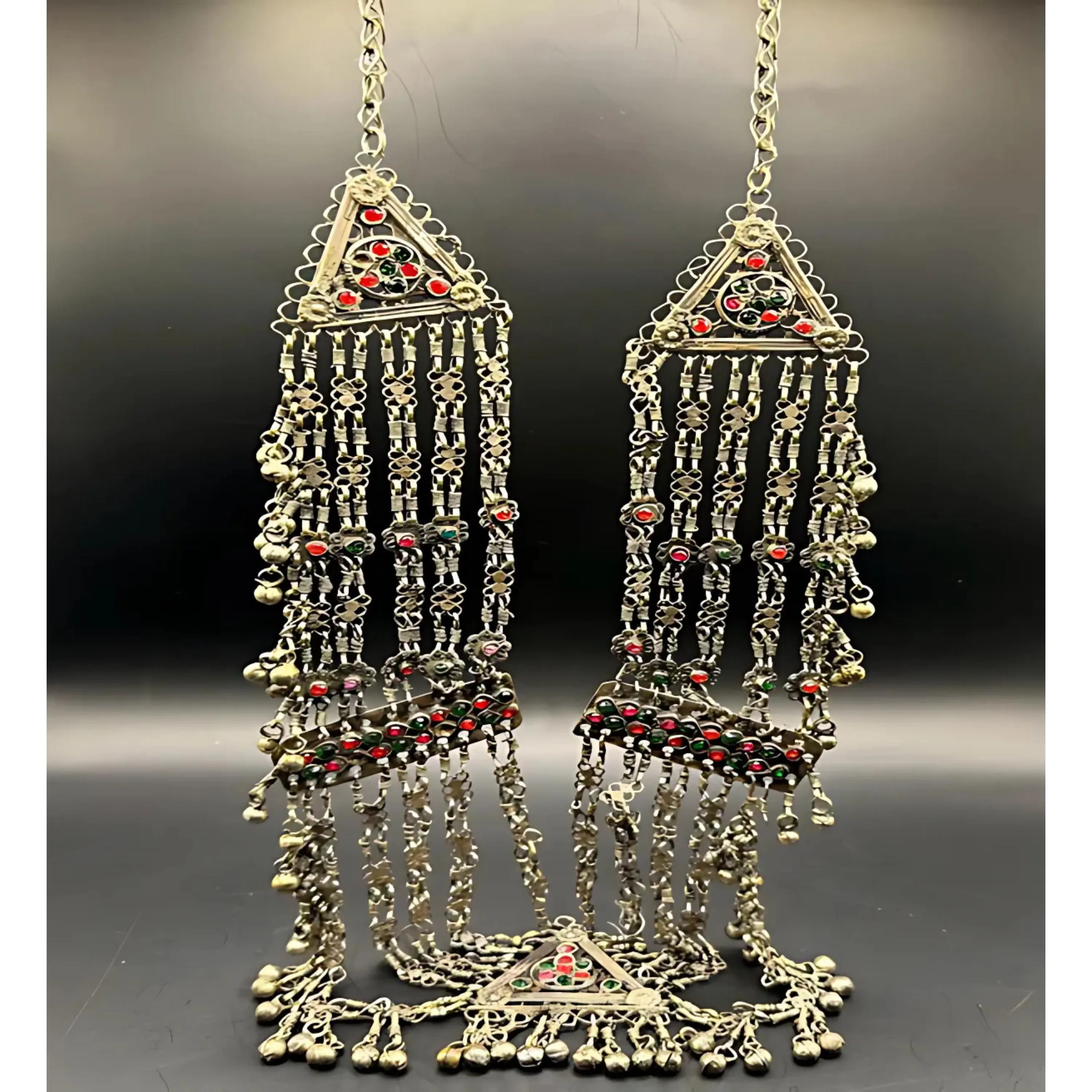 Traditional Tiered Multi-Colored Necklace – Handmade Boho Statement Jewelry | Ethnic Layered Necklace | Colorful Festival Accessory