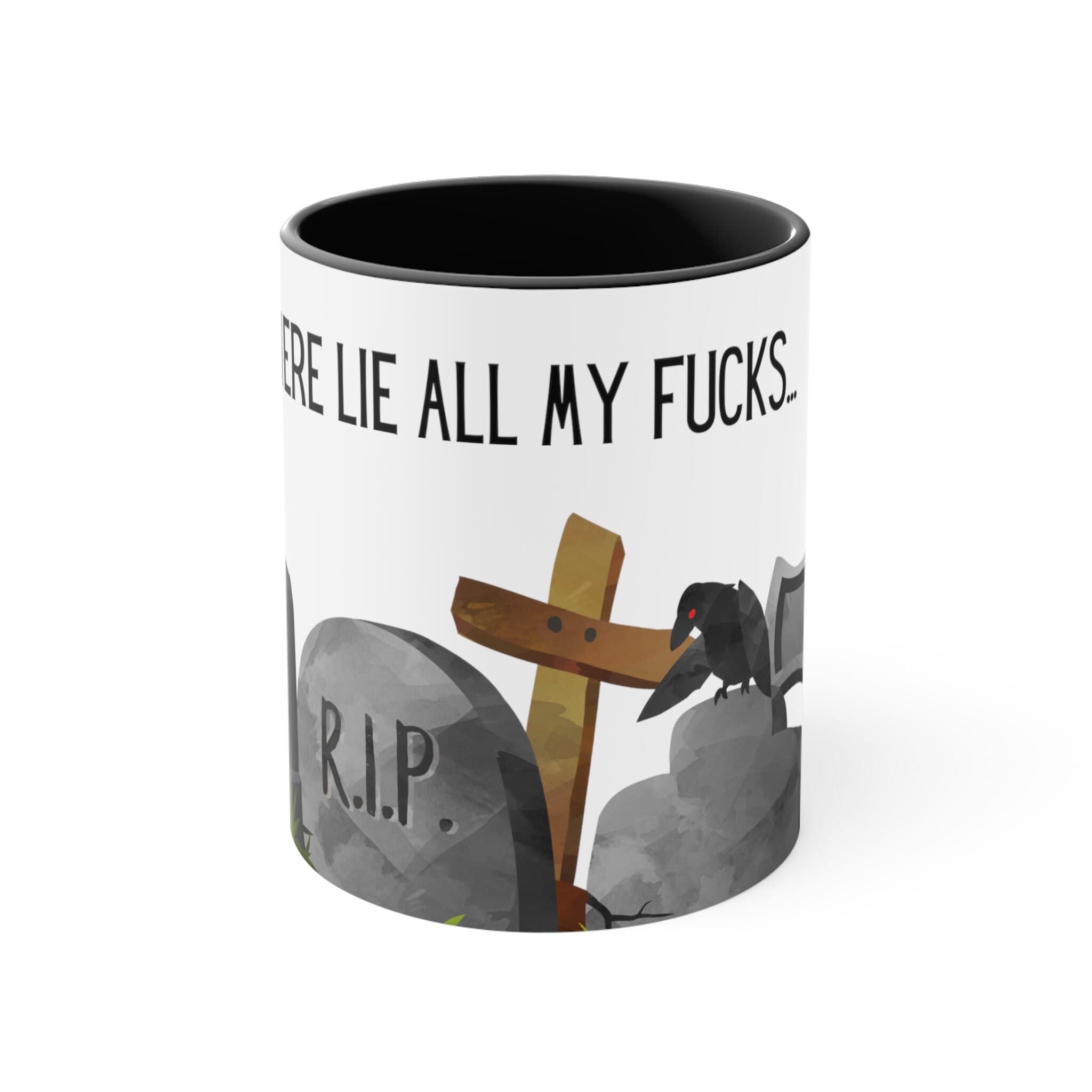 Halloween Graveyard Mug, Funny Adult Humor, White Elephant Gift - image 4