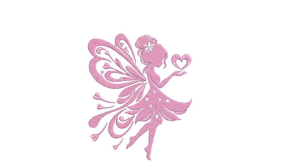 Fairy Embroidery Design, Machine Embroidery File, 5 Sizes, Instant Download. - image 4