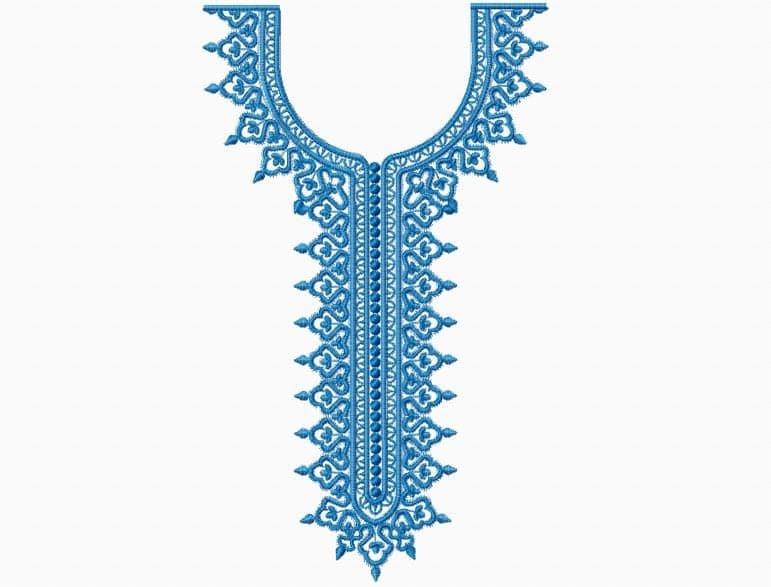 Neckline Embroidery Pattern For Men, Neck Embroidery Design, Men Neck Embroidery Design, Machine Embroidery Design, Instant Download.