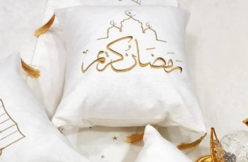 Ramadan Mubarak, Arabic Calligraphy, Mosque, Machine Embroidery Design, Moon, 4 sizes - Instant Download, PES, DST, JEF. - image 3
